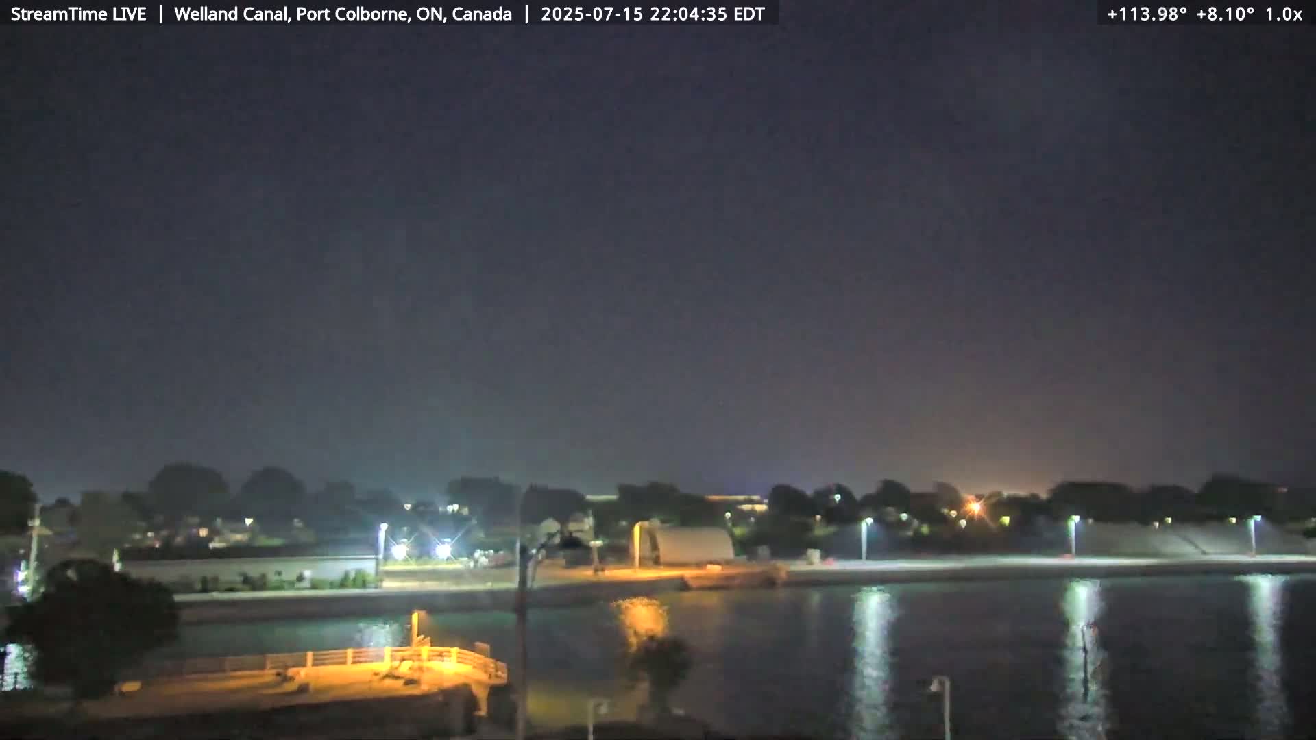 Port Colborne City, Welland Canal & Bridge 21 Live Cam - Port Colborne, Niagara, Ontario, Canada