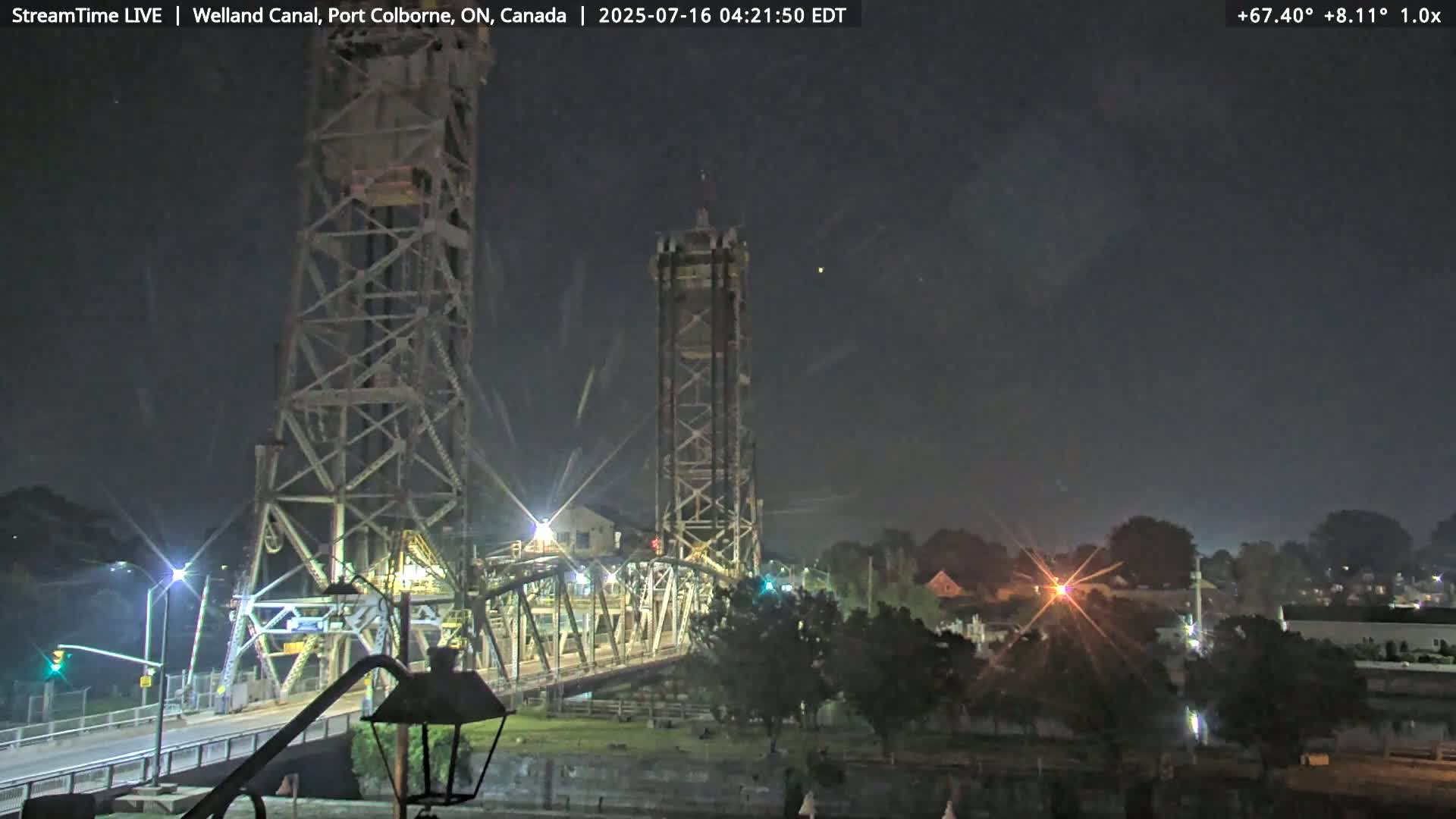 Port Colborne City, Welland Canal & Bridge 21 Live Cam - Port Colborne, Niagara, Ontario, Canada