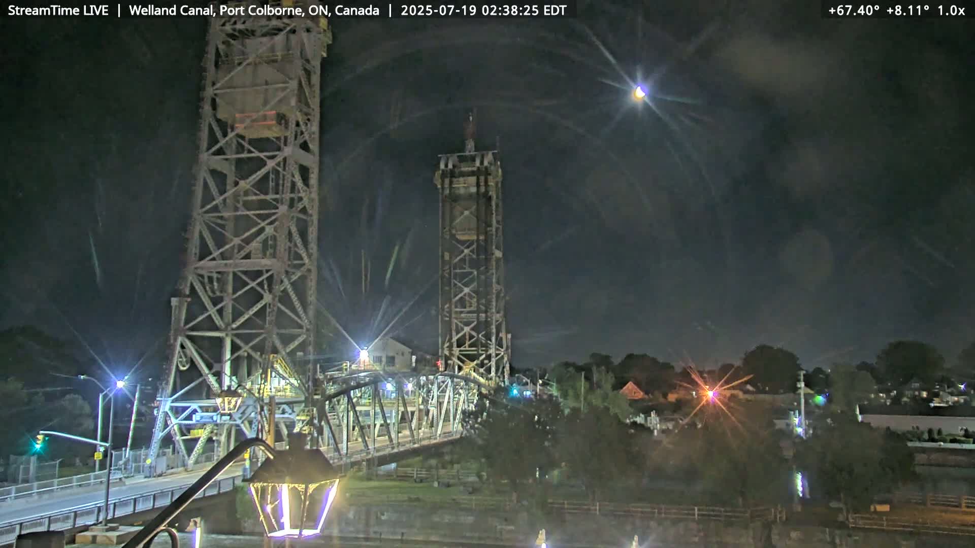 Port Colborne City, Welland Canal & Bridge 21 Live Cam - Port Colborne, Niagara, Ontario, Canada