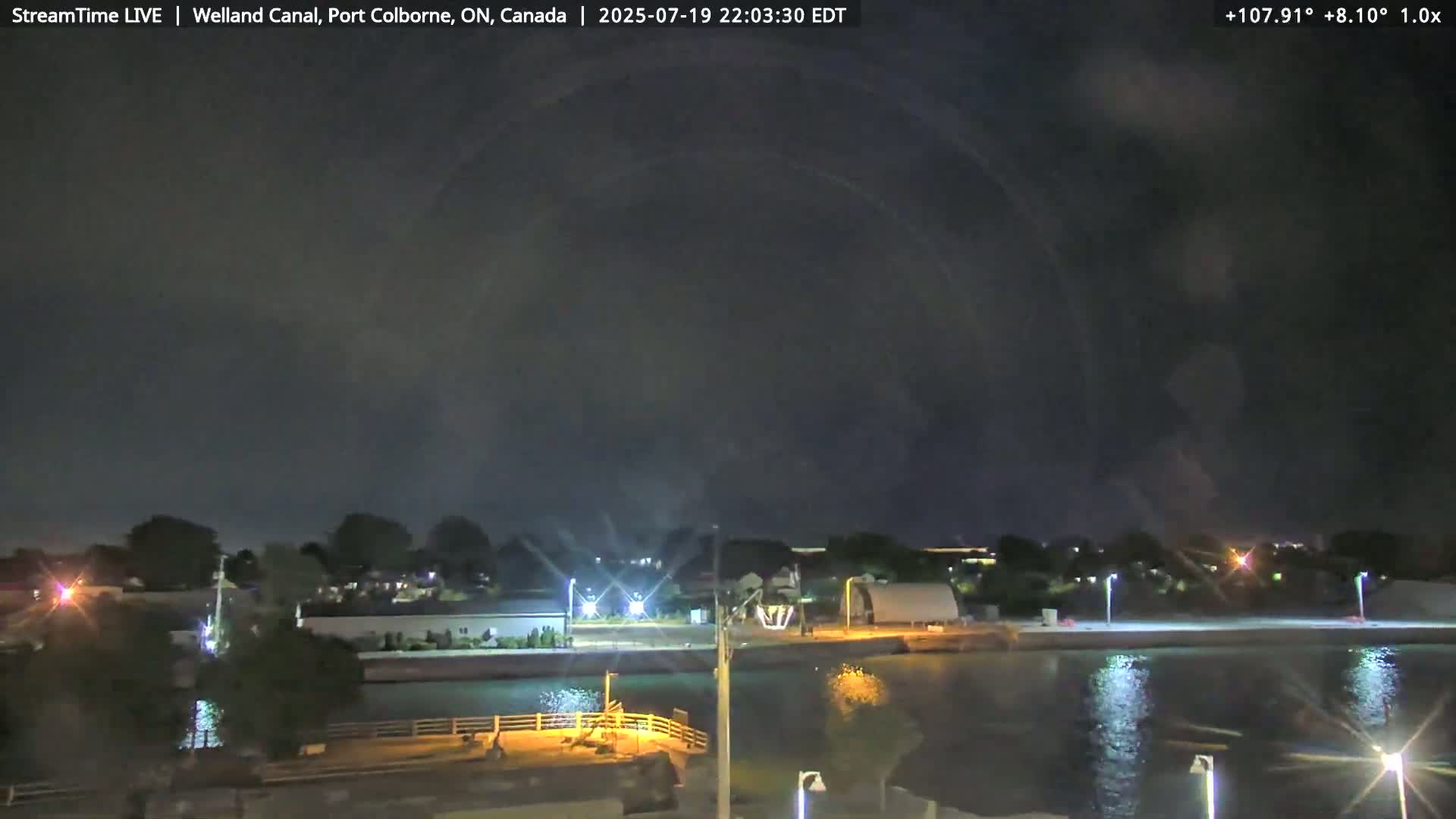 Port Colborne City, Welland Canal & Bridge 21 Live Cam - Port Colborne, Niagara, Ontario, Canada