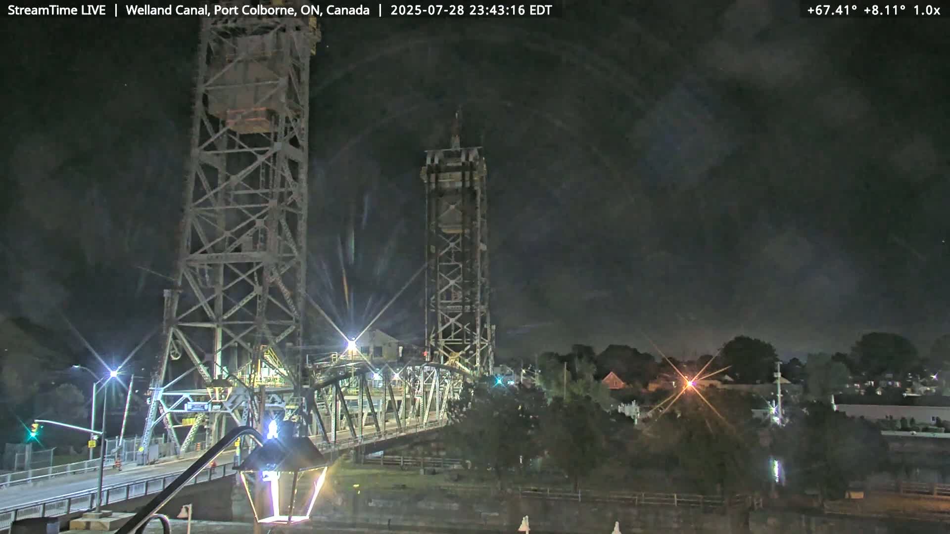 Port Colborne City, Welland Canal & Bridge 21 Live Cam - Port Colborne, Niagara, Ontario, Canada