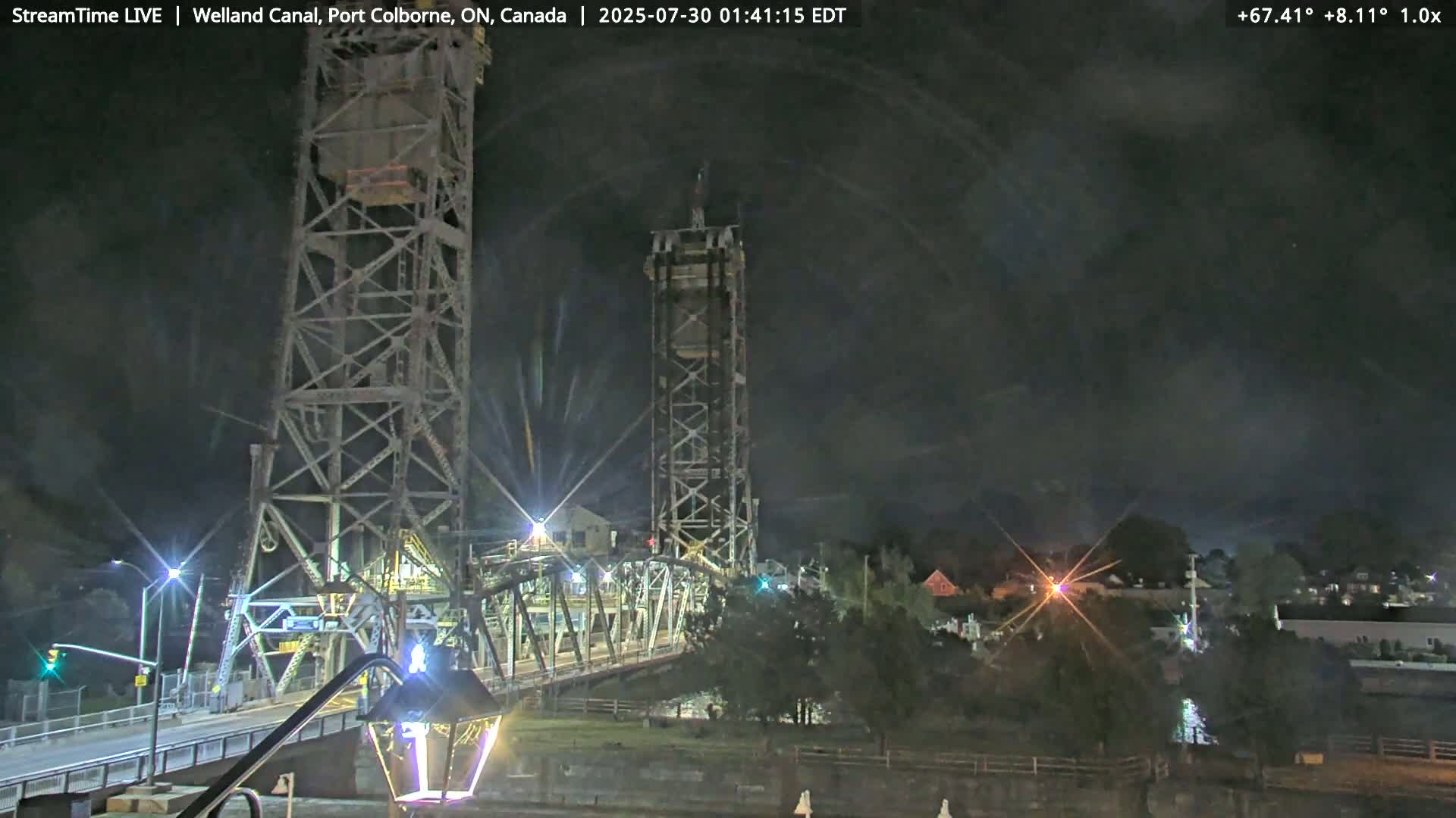 Port Colborne City, Welland Canal & Bridge 21 Live Cam - Port Colborne, Niagara, Ontario, Canada
