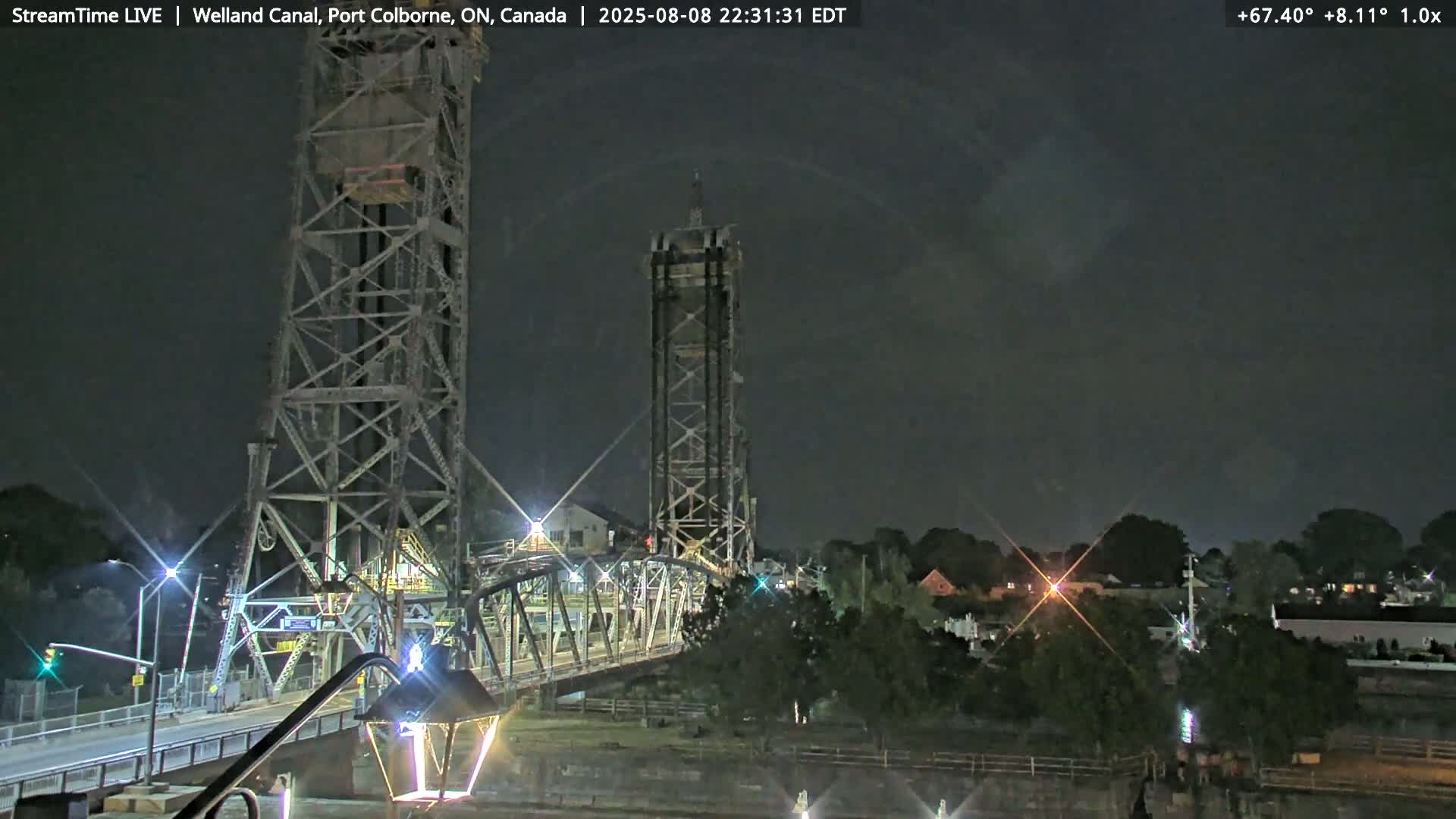 Port Colborne City, Welland Canal & Bridge 21 Live Cam - Port Colborne, Niagara, Ontario, Canada