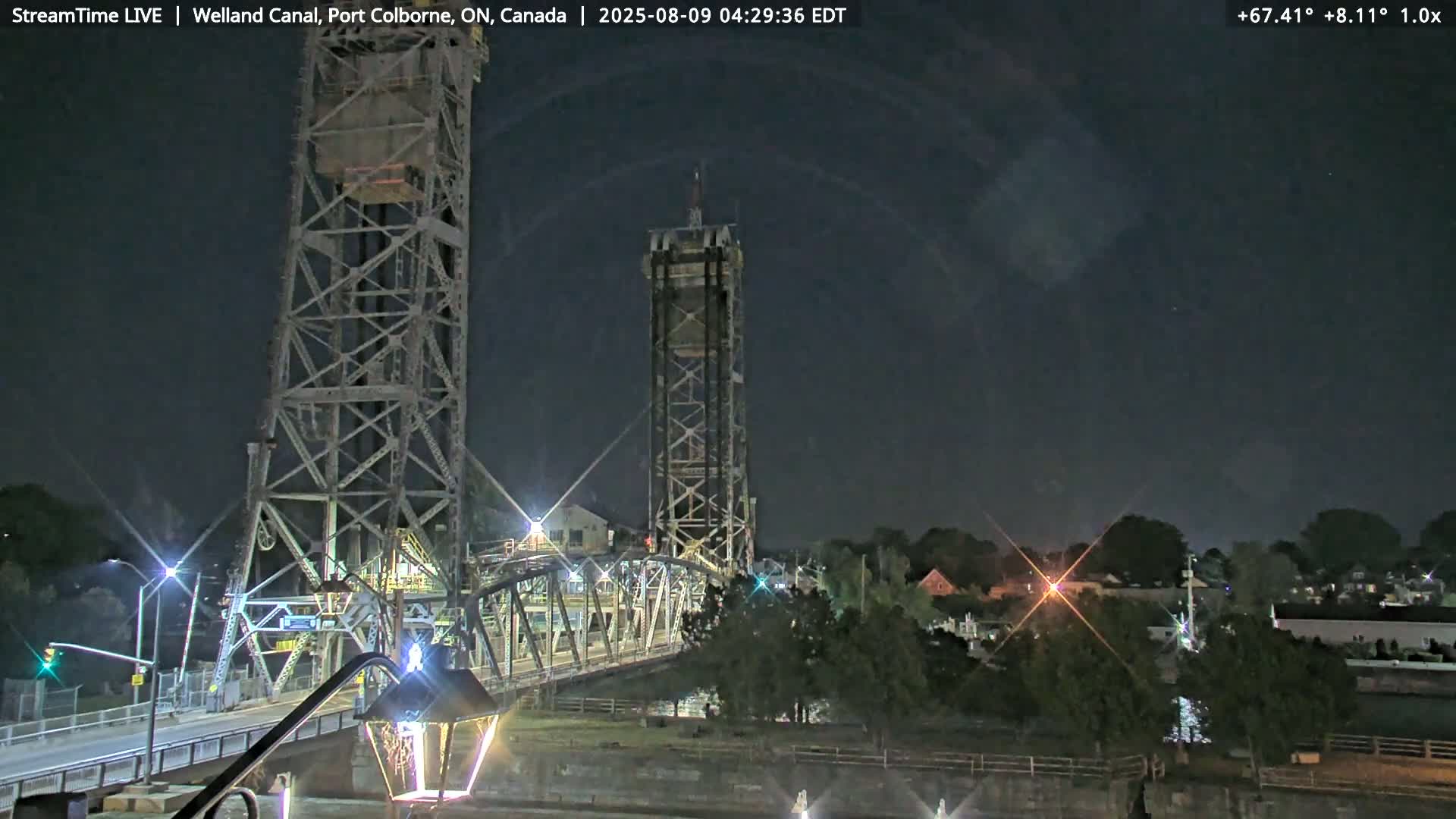 Port Colborne City, Welland Canal & Bridge 21 Live Cam - Port Colborne, Niagara, Ontario, Canada
