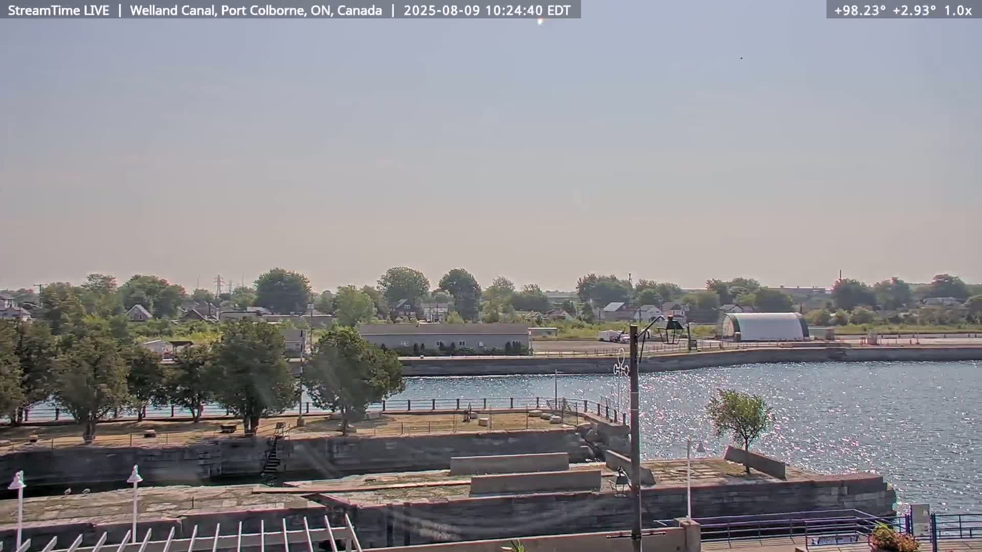 Port Colborne City, Welland Canal & Bridge 21 Live Cam - Port Colborne, Niagara, Ontario, Canada