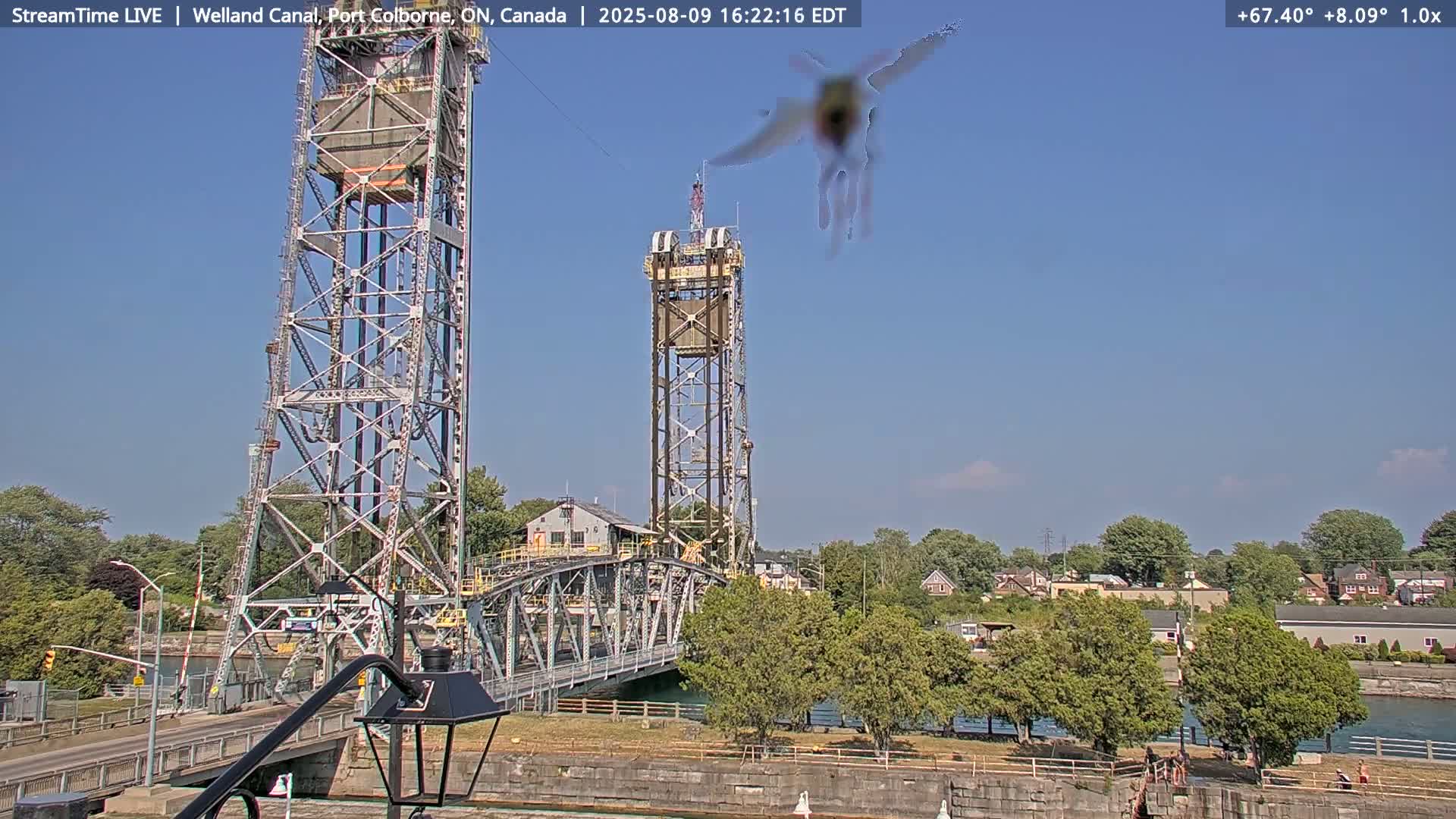 Port Colborne City, Welland Canal & Bridge 21 Live Cam - Port Colborne, Niagara, Ontario, Canada