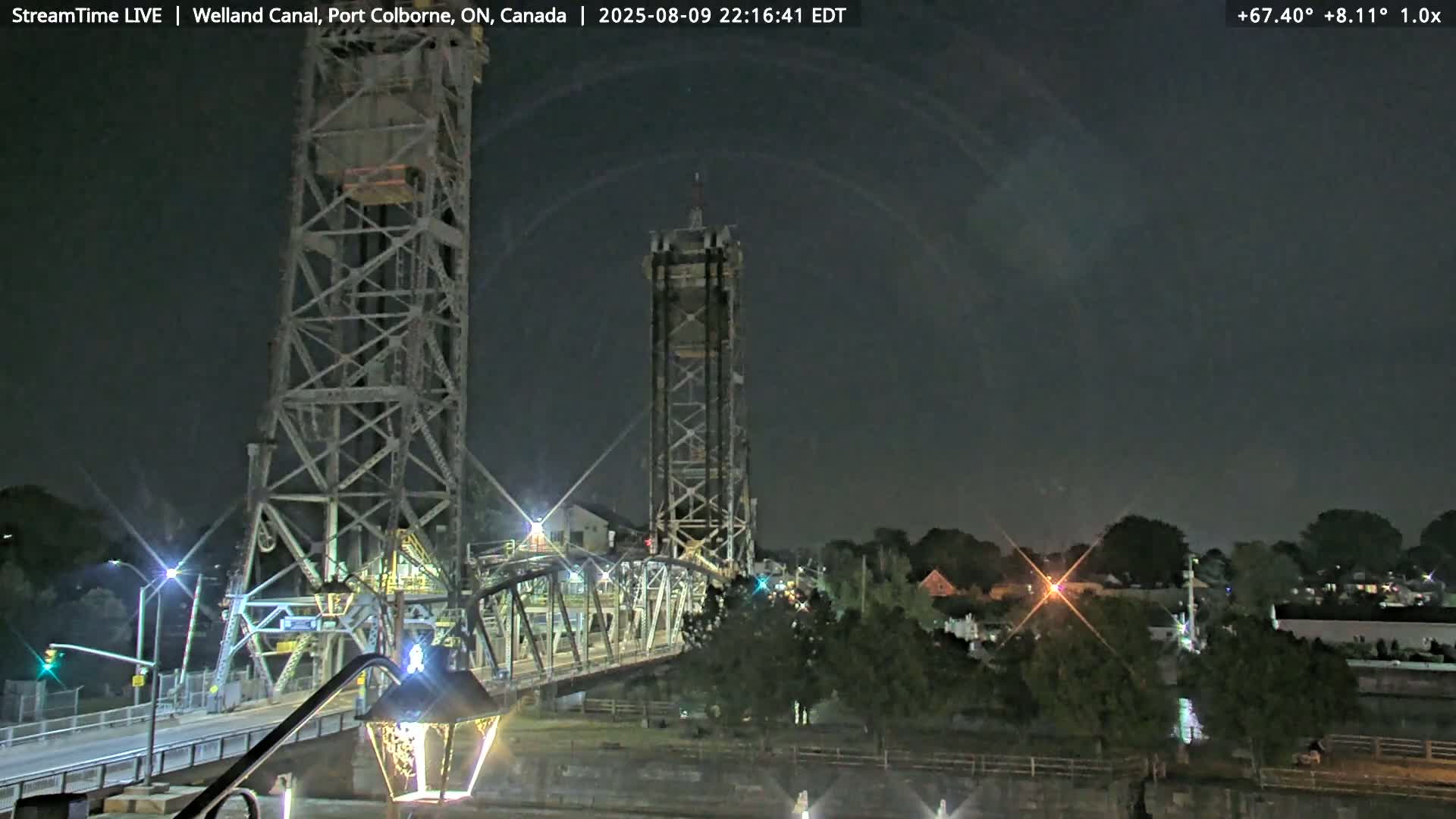 Port Colborne City, Welland Canal & Bridge 21 Live Cam - Port Colborne, Niagara, Ontario, Canada