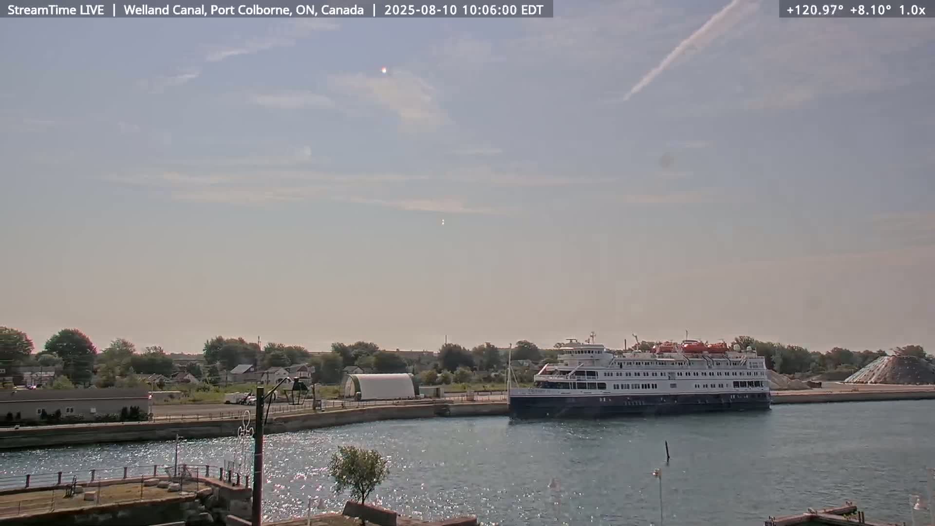 Port Colborne City, Welland Canal & Bridge 21 Live Cam - Port Colborne, Niagara, Ontario, Canada