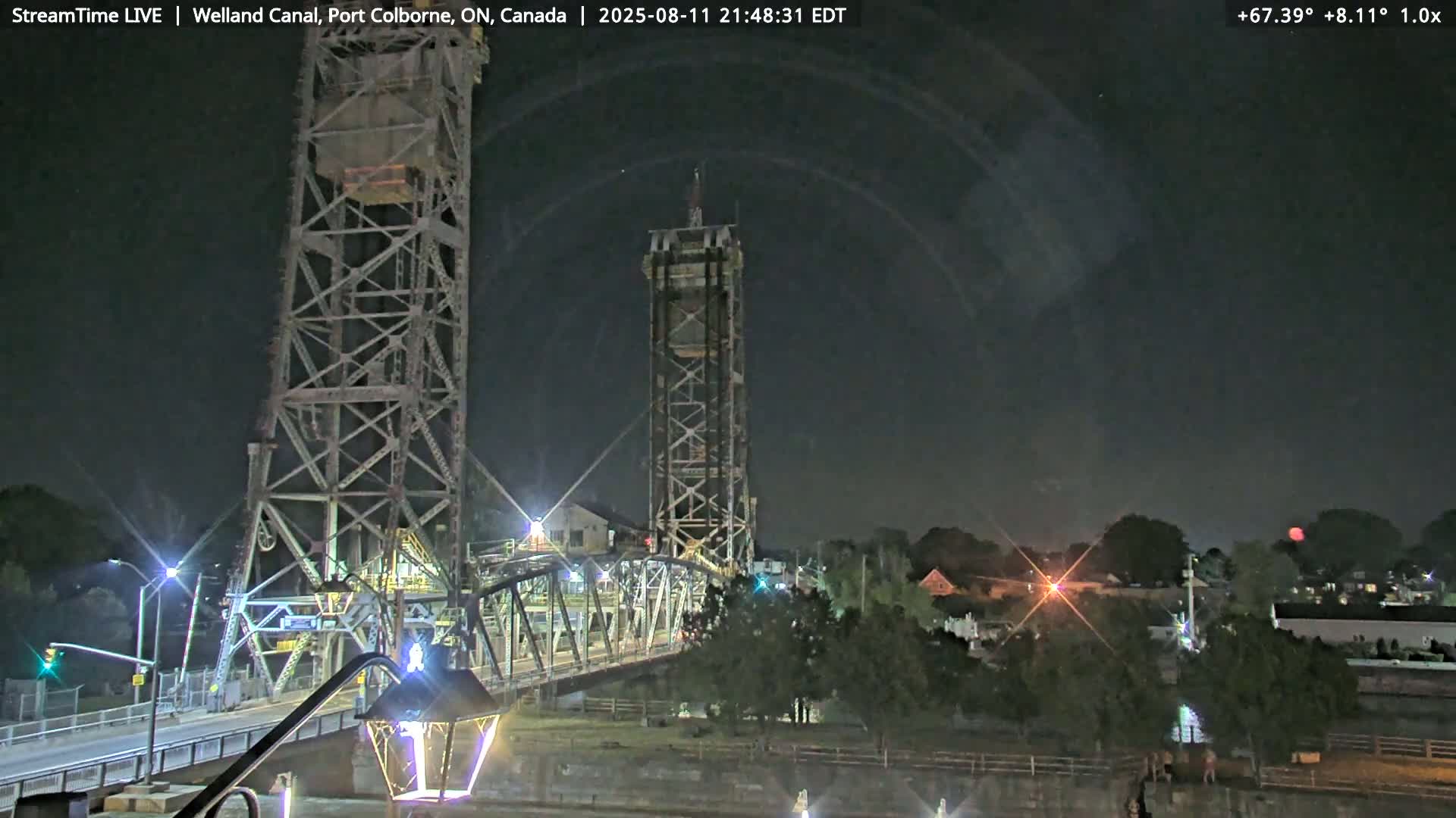 Port Colborne City, Welland Canal & Bridge 21 Live Cam - Port Colborne, Niagara, Ontario, Canada