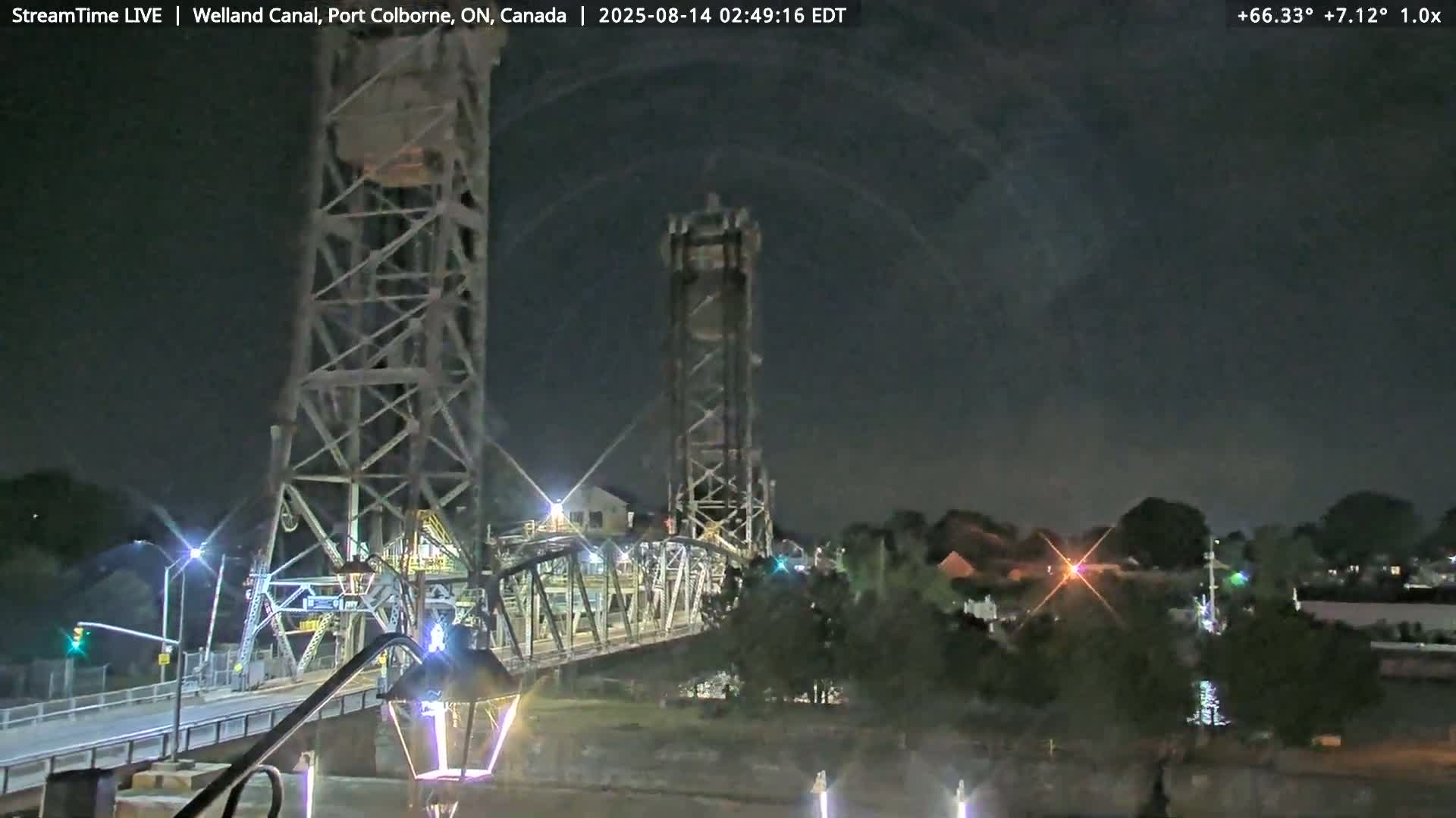 Port Colborne City, Welland Canal & Bridge 21 Live Cam - Port Colborne, Niagara, Ontario, Canada