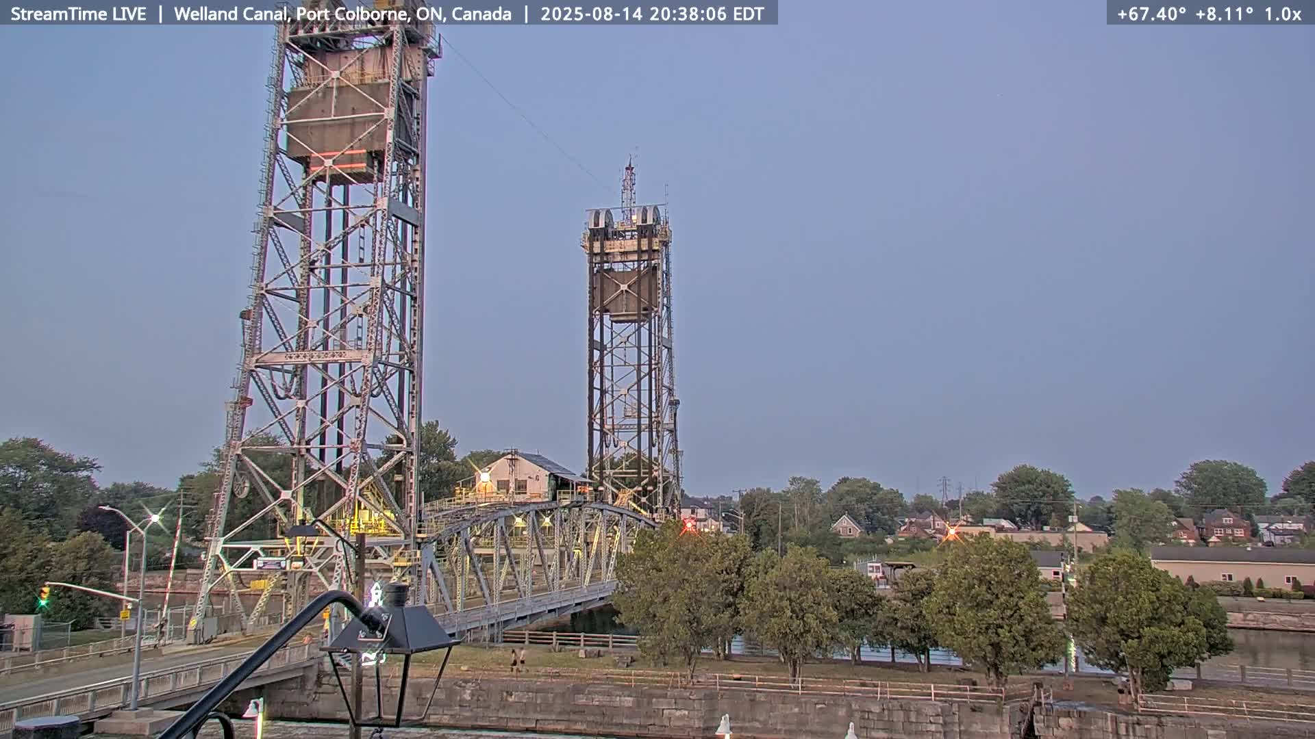 Port Colborne City, Welland Canal & Bridge 21 Live Cam - Port Colborne, Niagara, Ontario, Canada