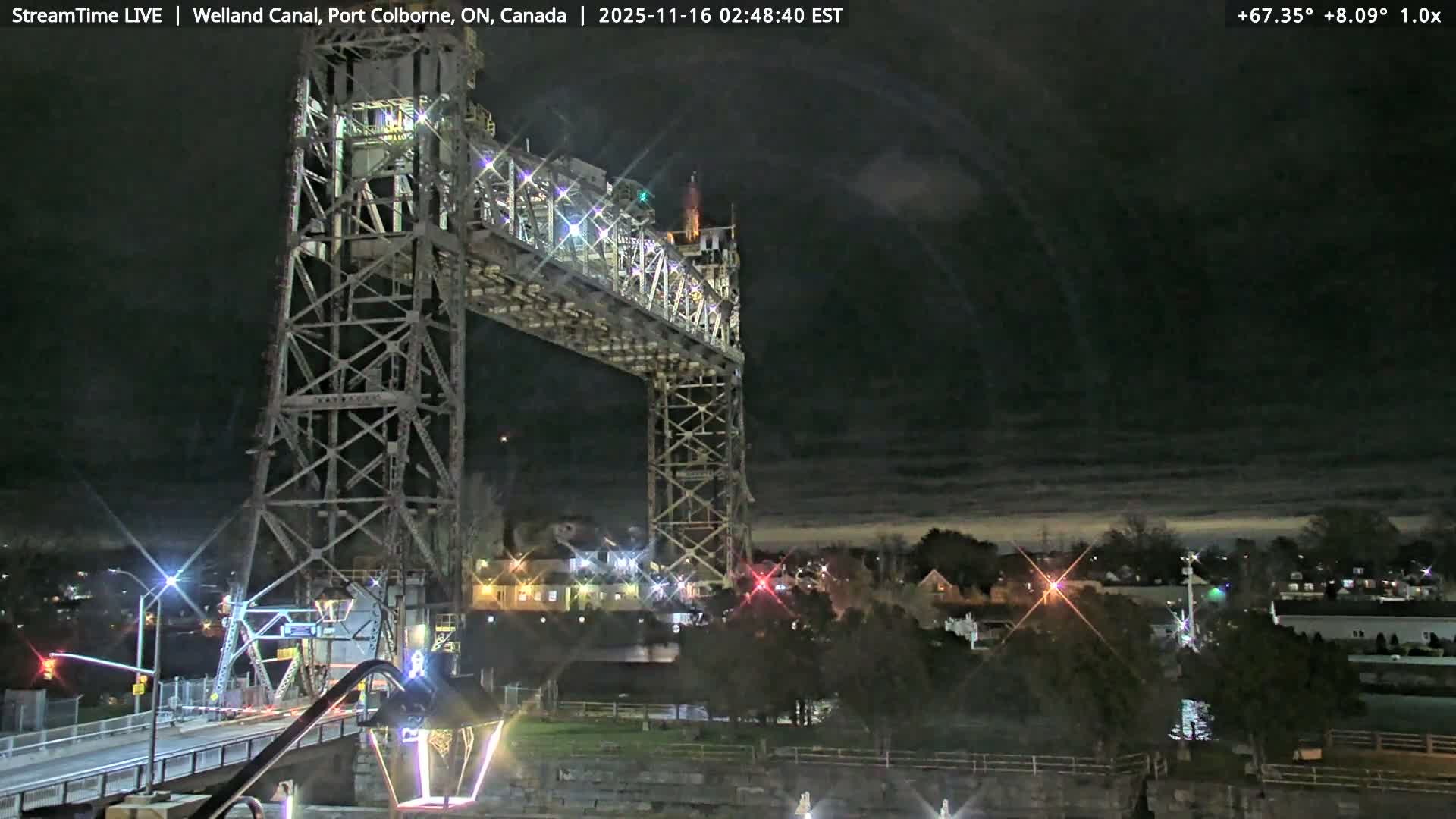 Port Colborne City, Welland Canal & Bridge 21 Live Cam - Port Colborne, Niagara, Ontario, Canada