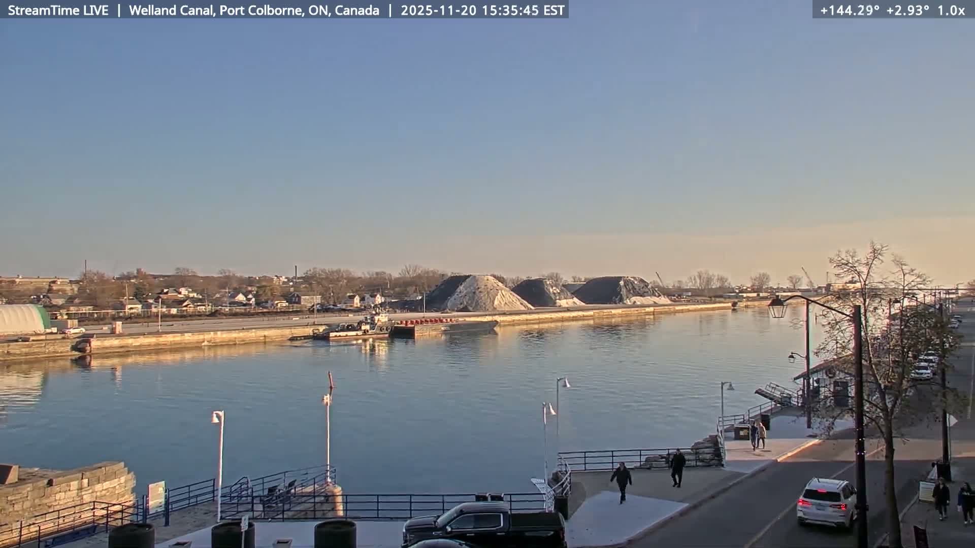 Port Colborne City, Welland Canal & Bridge 21 Live Cam - Port Colborne, Niagara, Ontario, Canada