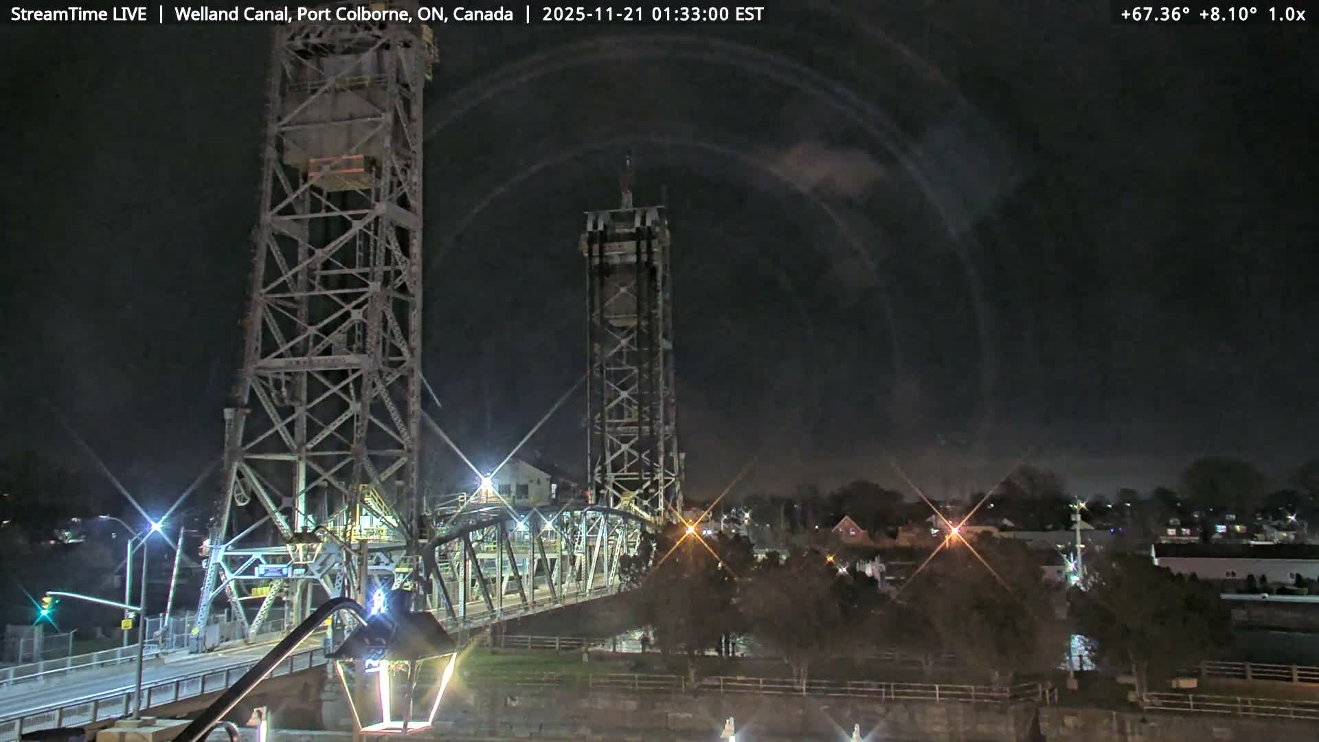 Port Colborne City, Welland Canal & Bridge 21 Live Cam - Port Colborne, Niagara, Ontario, Canada