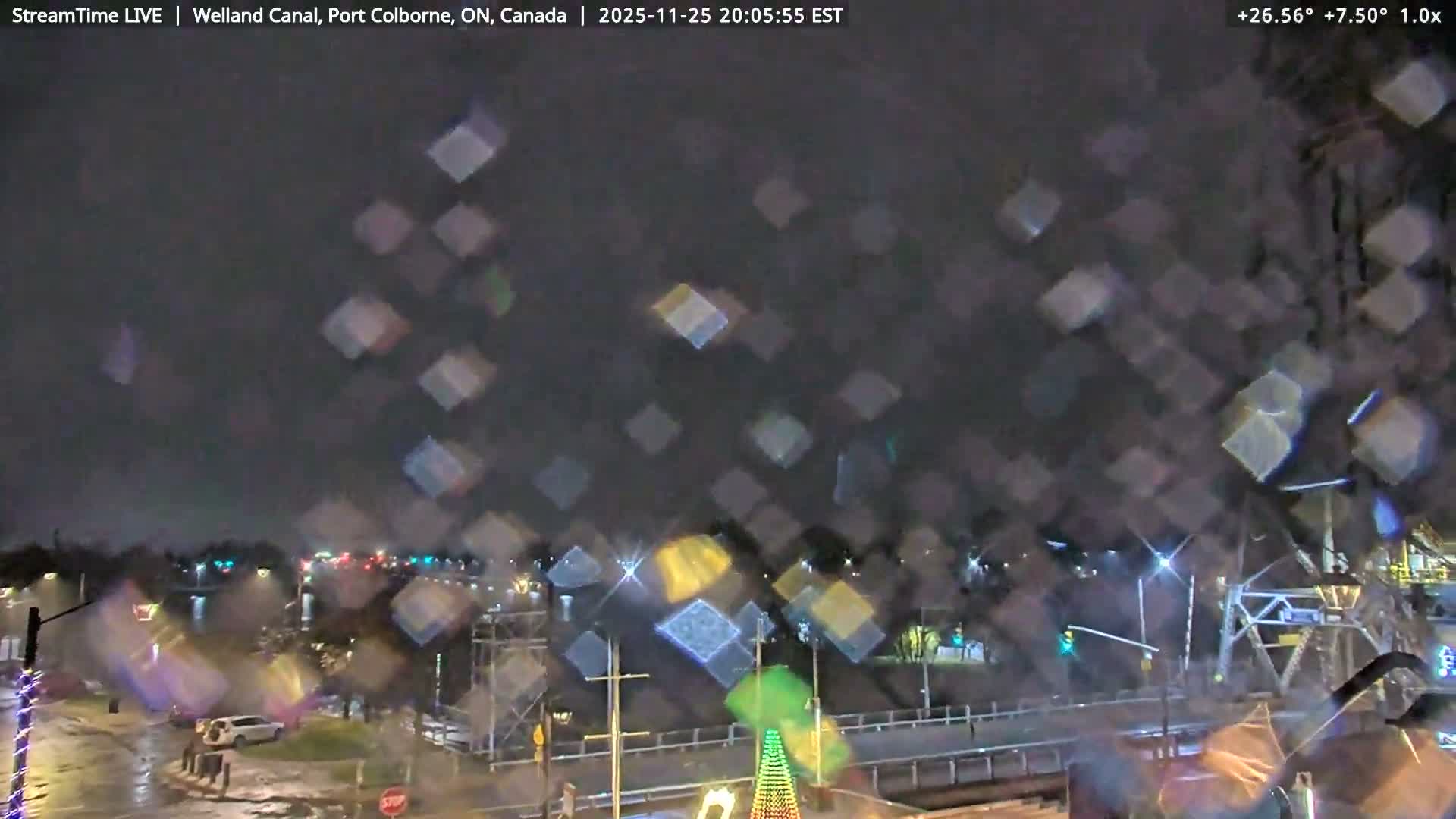 Port Colborne City, Welland Canal & Bridge 21 Live Cam - Port Colborne, Niagara, Ontario, Canada