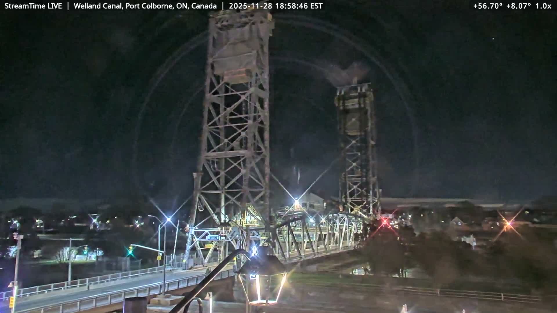 Port Colborne City, Welland Canal & Bridge 21 Live Cam - Port Colborne, Niagara, Ontario, Canada
