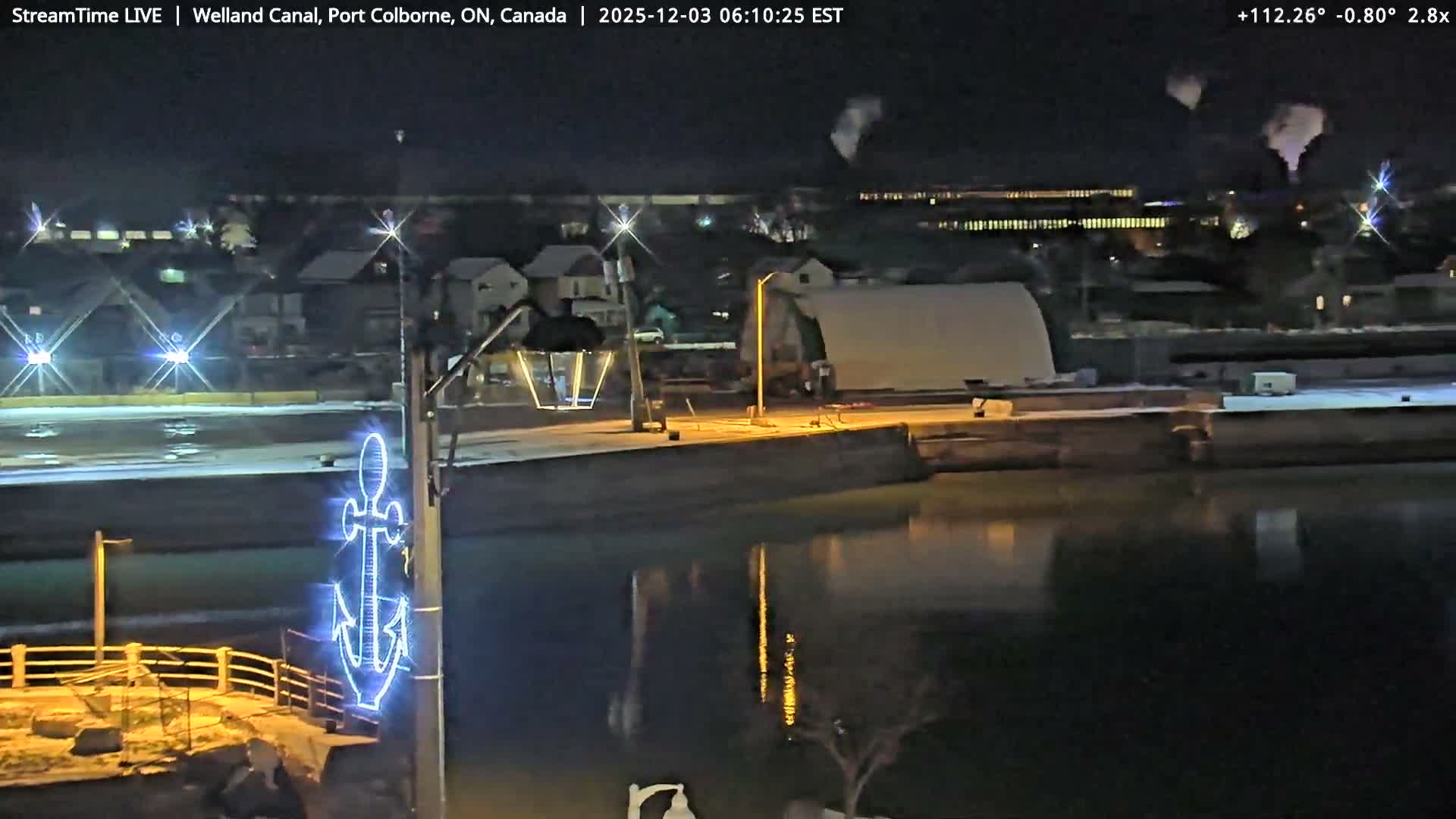 Port Colborne City, Welland Canal & Bridge 21 Live Cam - Port Colborne, Niagara, Ontario, Canada