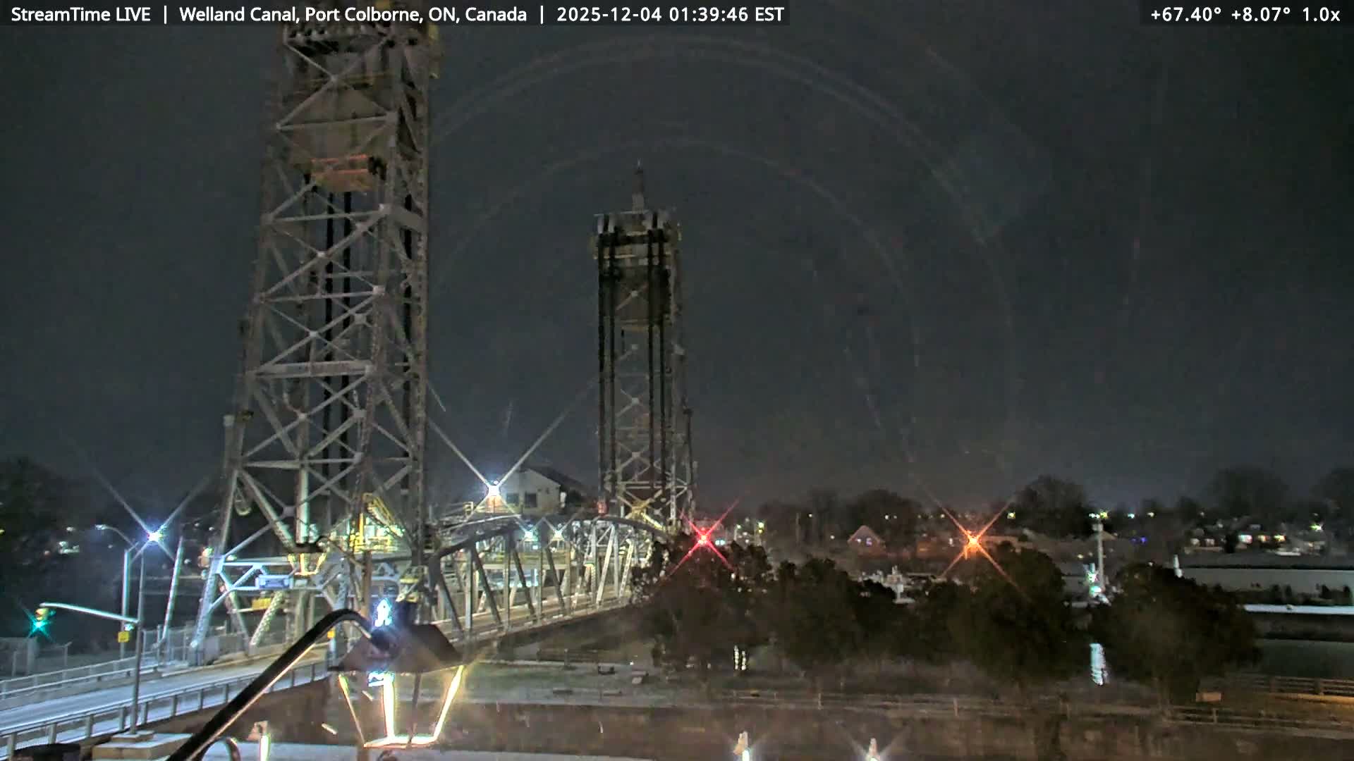 Port Colborne City, Welland Canal & Bridge 21 Live Cam - Port Colborne, Niagara, Ontario, Canada