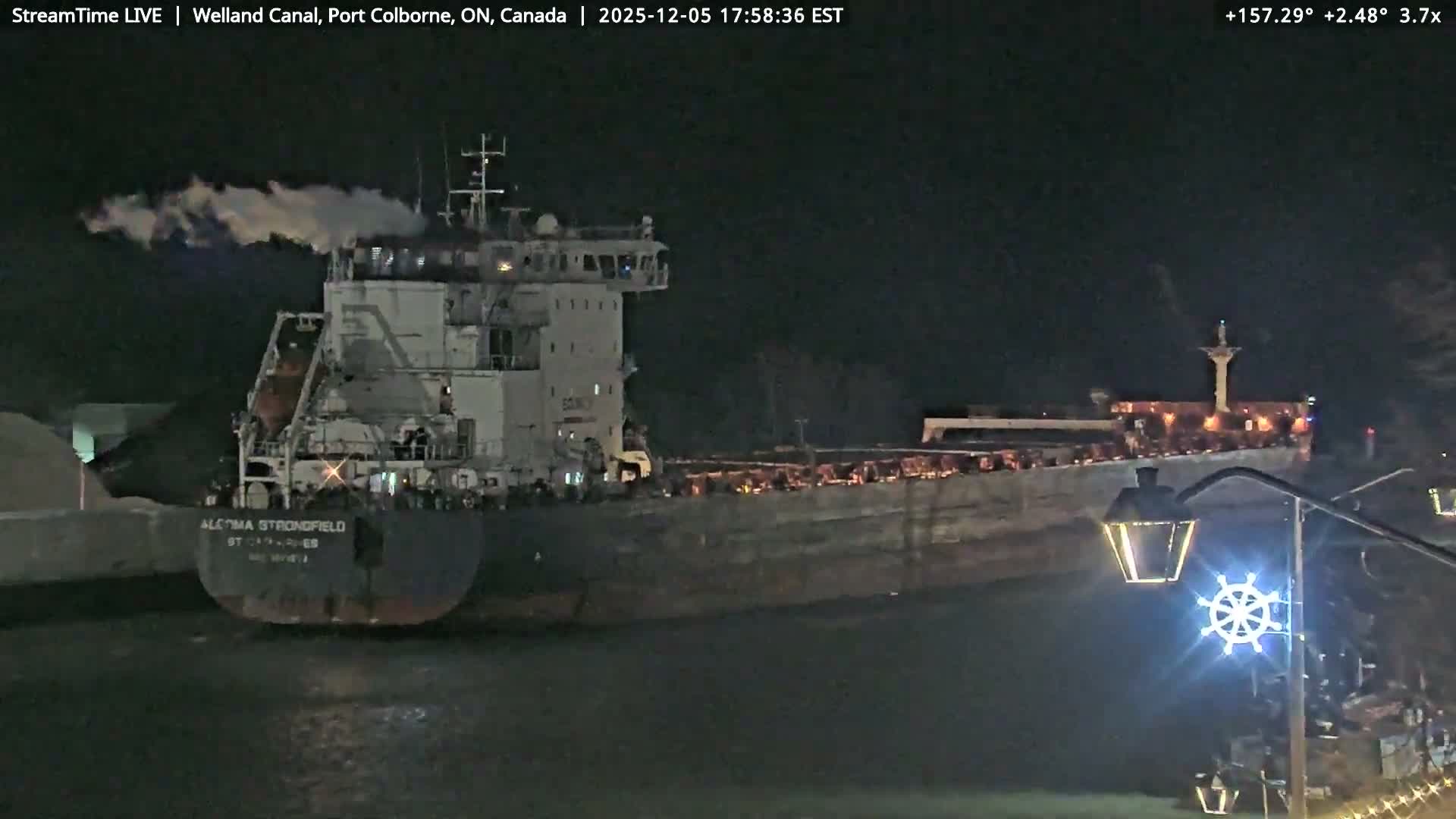 Port Colborne City, Welland Canal & Bridge 21 Live Cam - Port Colborne, Niagara, Ontario, Canada