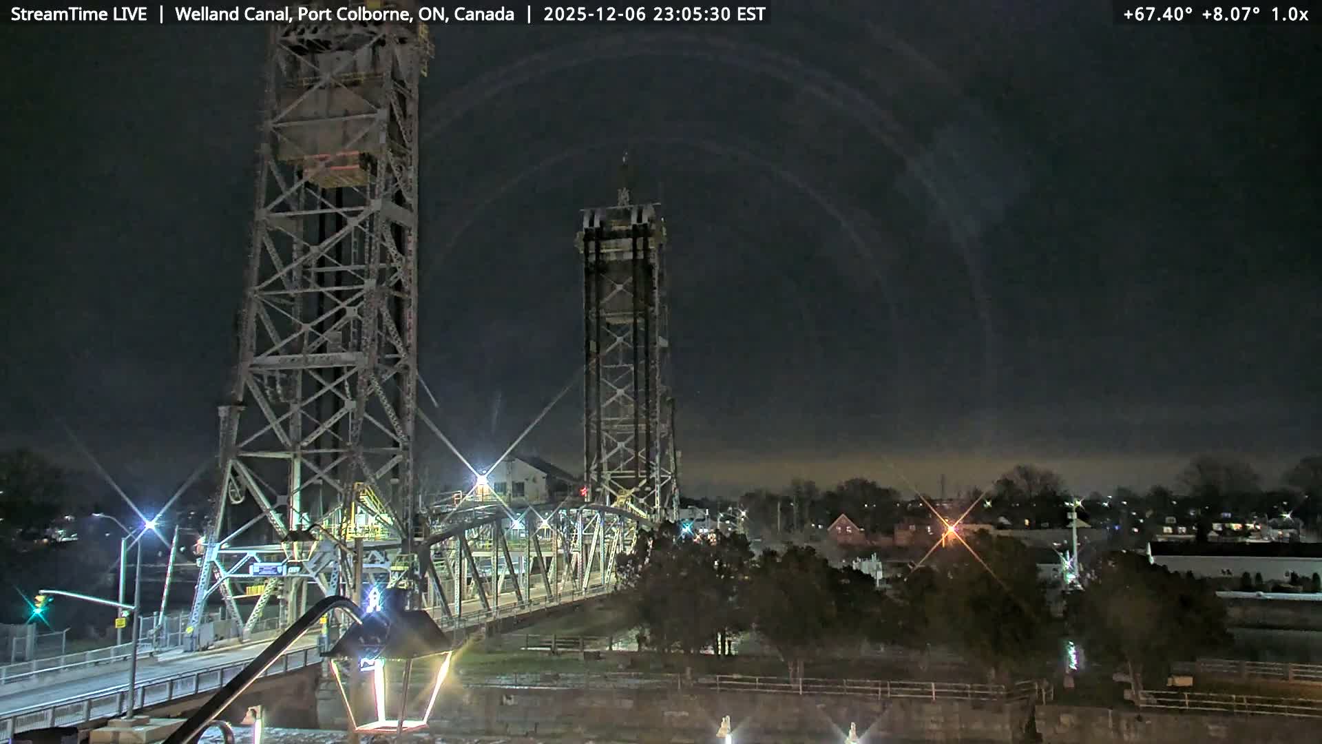 Port Colborne City, Welland Canal & Bridge 21 Live Cam - Port Colborne, Niagara, Ontario, Canada