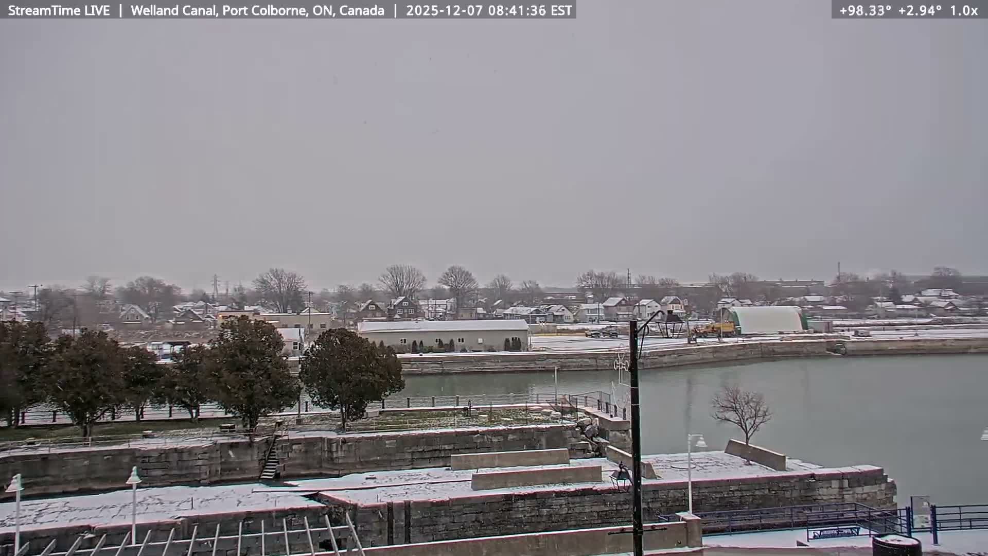 Port Colborne City, Welland Canal & Bridge 21 Live Cam - Port Colborne, Niagara, Ontario, Canada