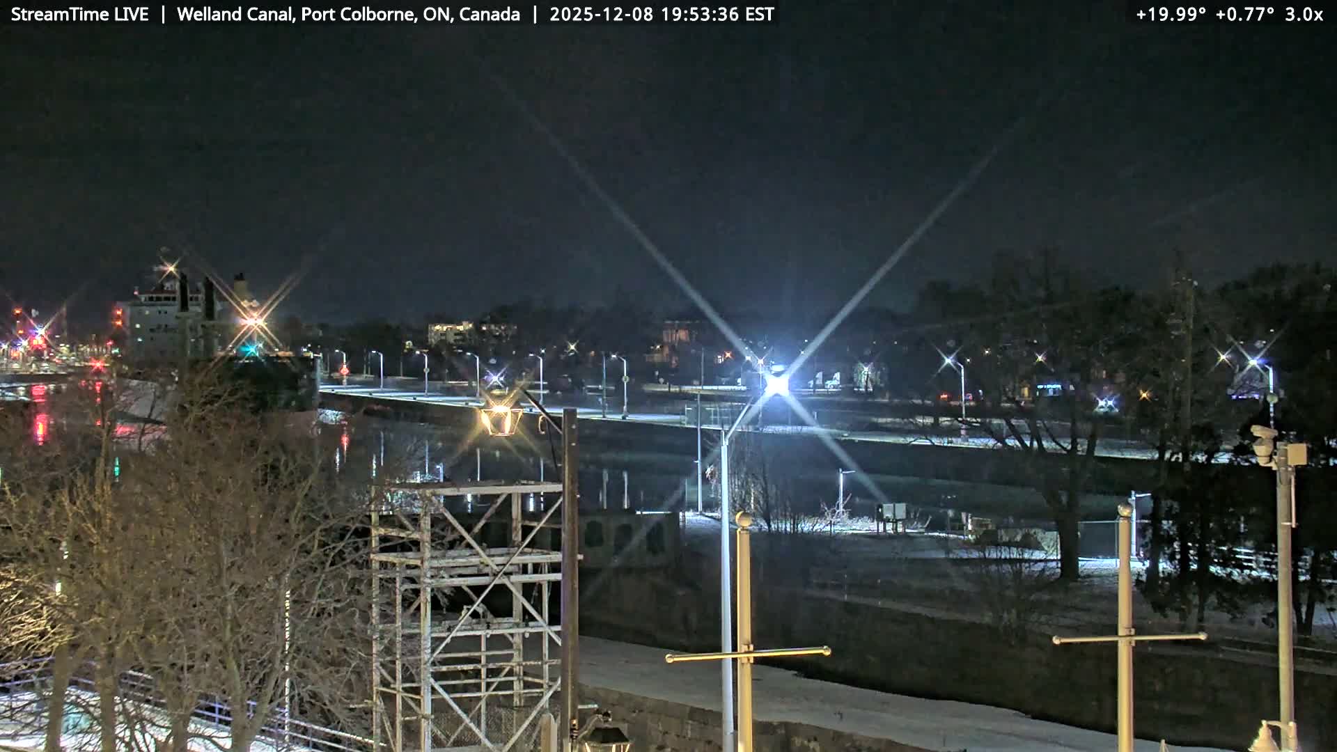 Port Colborne City, Welland Canal & Bridge 21 Live Cam - Port Colborne, Niagara, Ontario, Canada