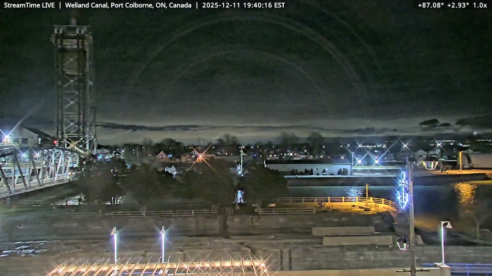 Port Colborne City, Welland Canal & Bridge 21 Live Cam - Port Colborne, Niagara, Ontario, Canada
