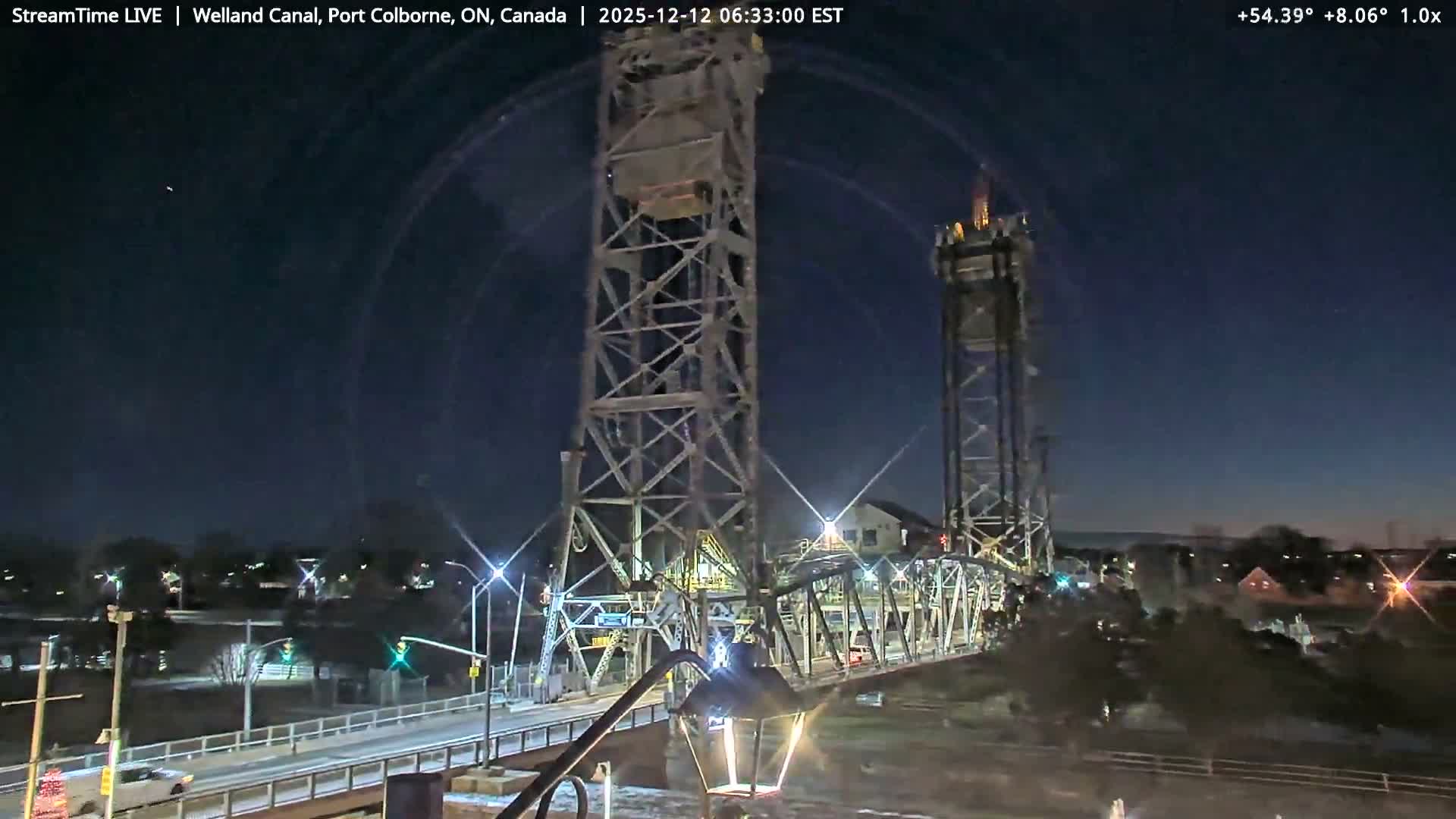 Port Colborne City, Welland Canal & Bridge 21 Live Cam - Port Colborne, Niagara, Ontario, Canada