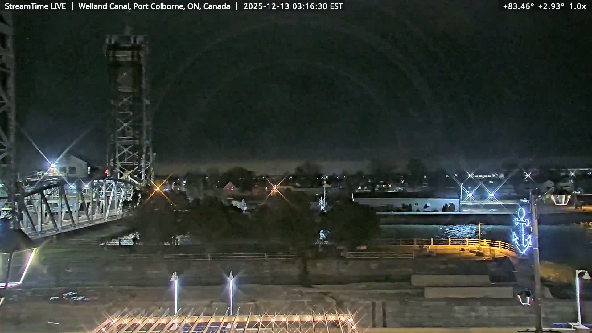 Port Colborne City, Welland Canal & Bridge 21 Live Cam - Port Colborne, Niagara, Ontario, Canada