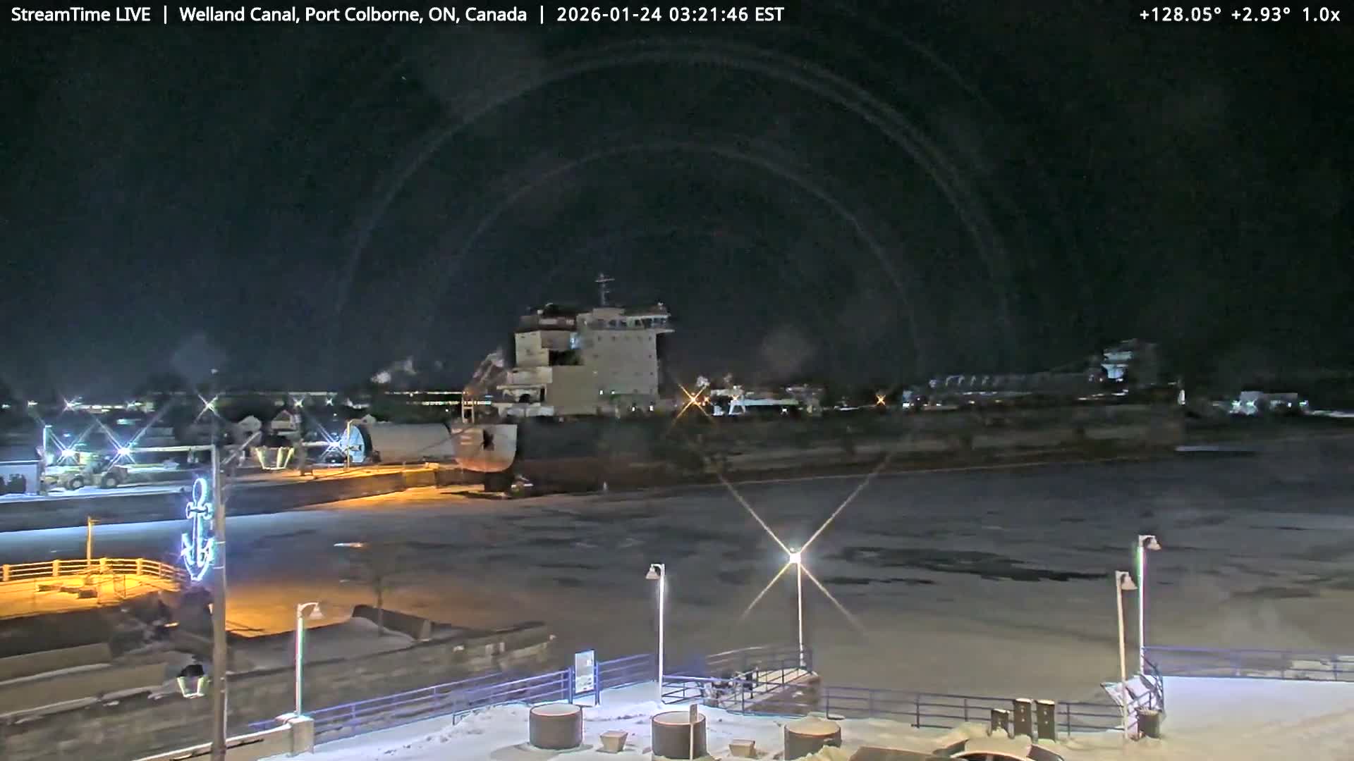 Port Colborne City, Welland Canal & Bridge 21 Live Cam - Port Colborne, Niagara, Ontario, Canada