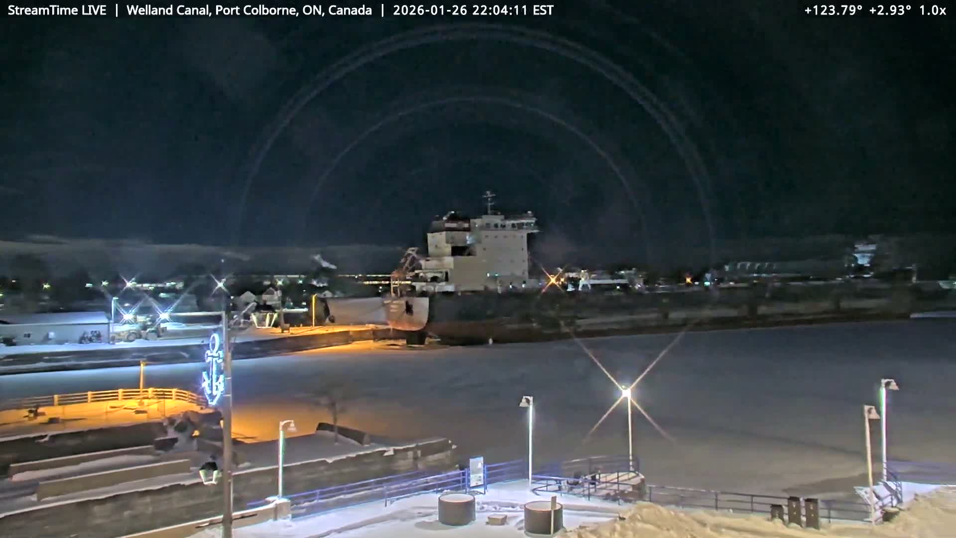 Port Colborne City, Welland Canal & Bridge 21 Live Cam - Port Colborne, Niagara, Ontario, Canada