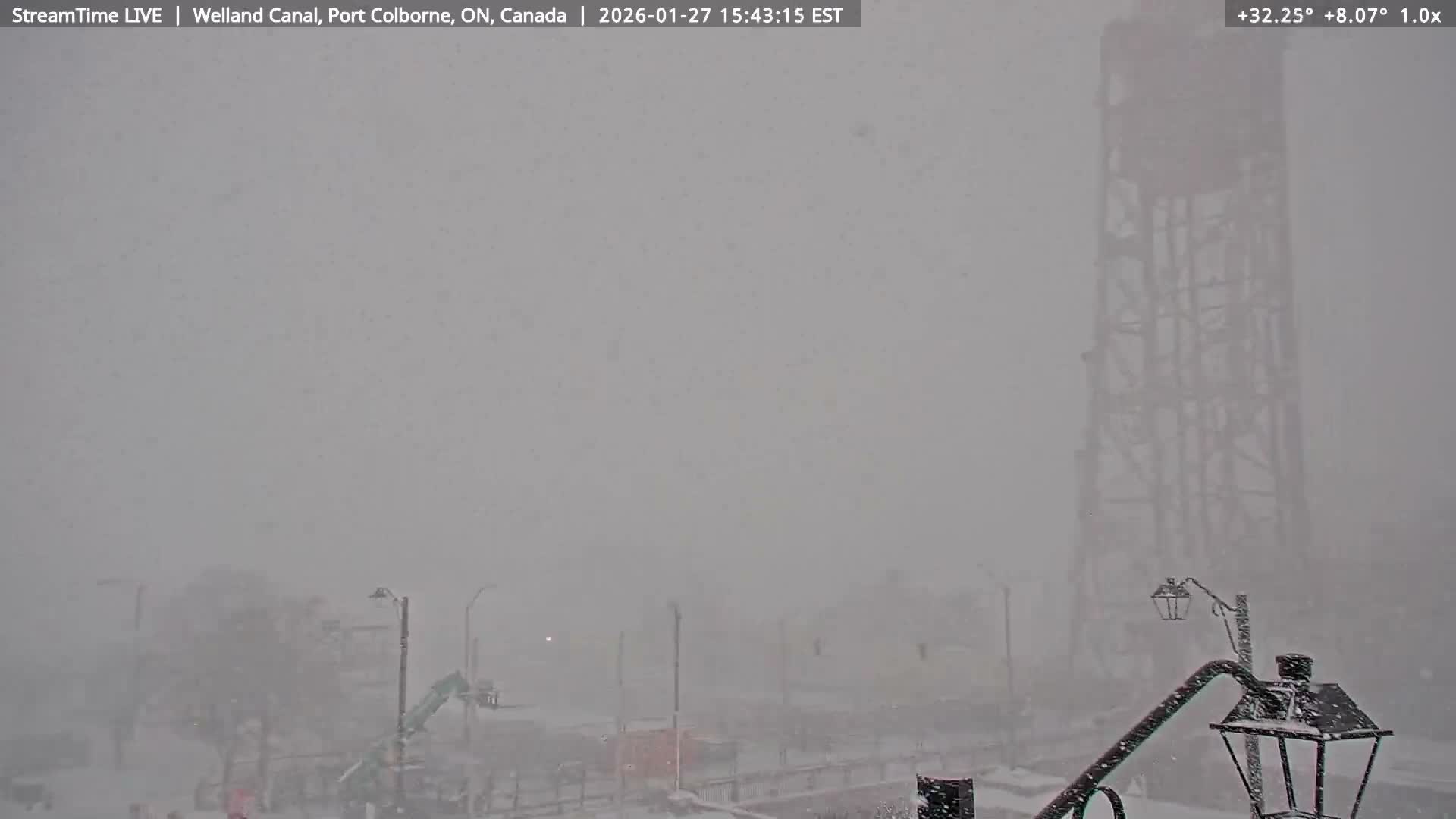 Port Colborne City, Welland Canal & Bridge 21 Live Cam - Port Colborne, Niagara, Ontario, Canada