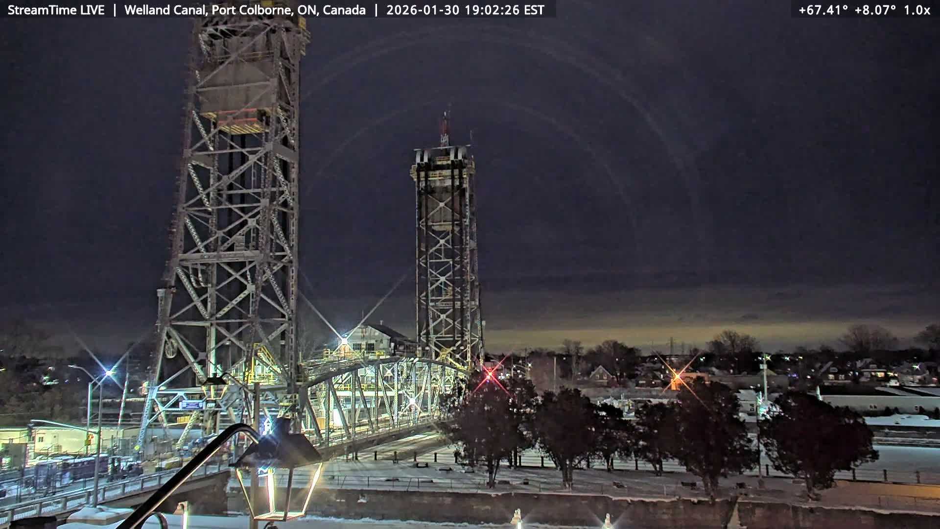 Port Colborne City, Welland Canal & Bridge 21 Live Cam - Port Colborne, Niagara, Ontario, Canada