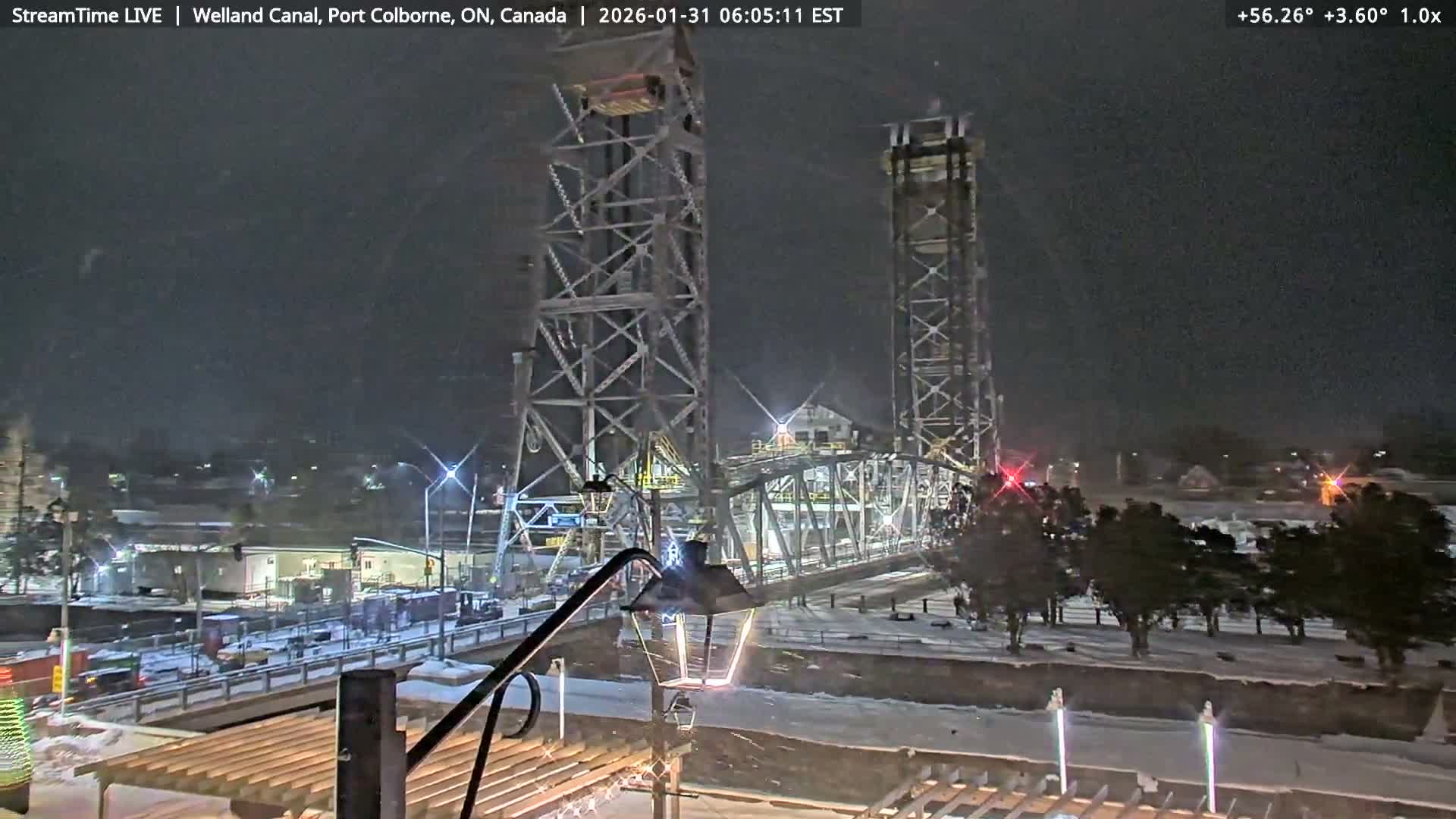 Port Colborne City, Welland Canal & Bridge 21 Live Cam - Port Colborne, Niagara, Ontario, Canada