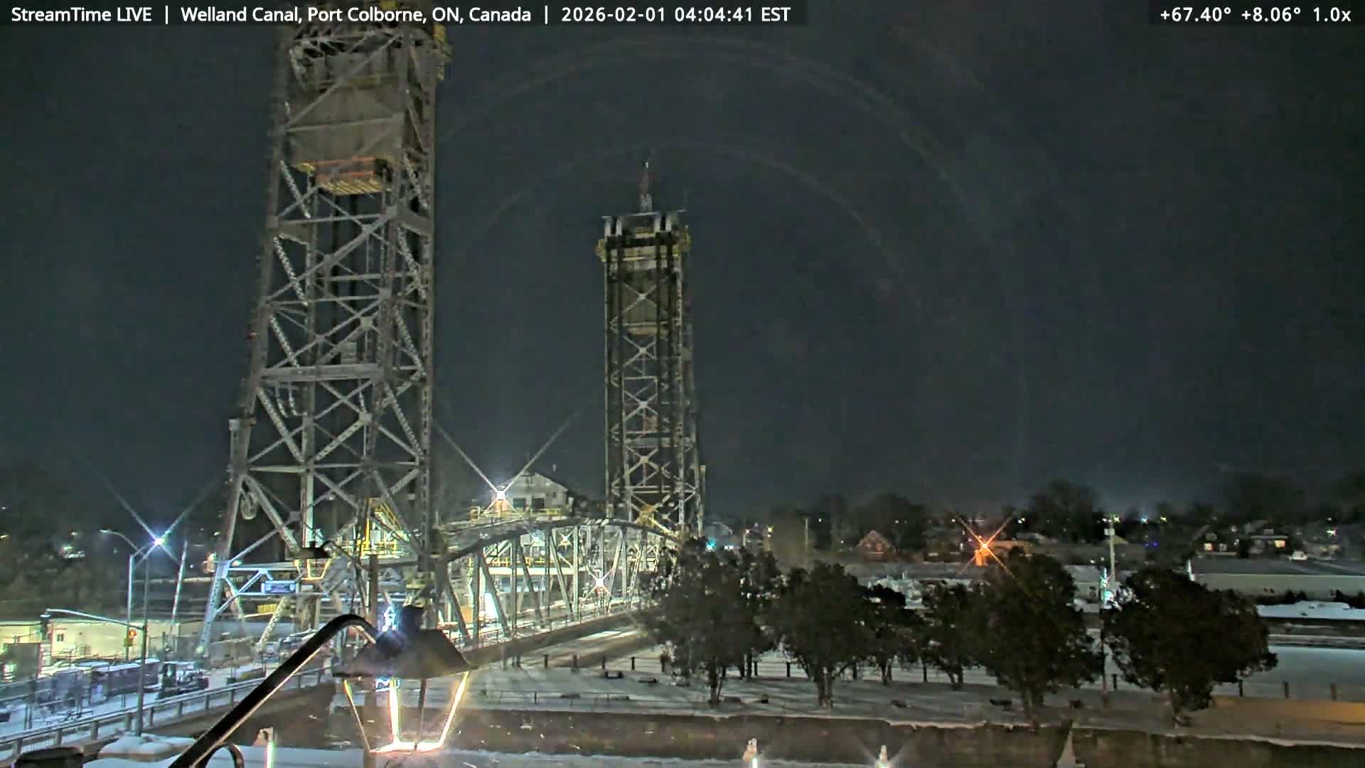 Port Colborne City, Welland Canal & Bridge 21 Live Cam - Port Colborne, Niagara, Ontario, Canada