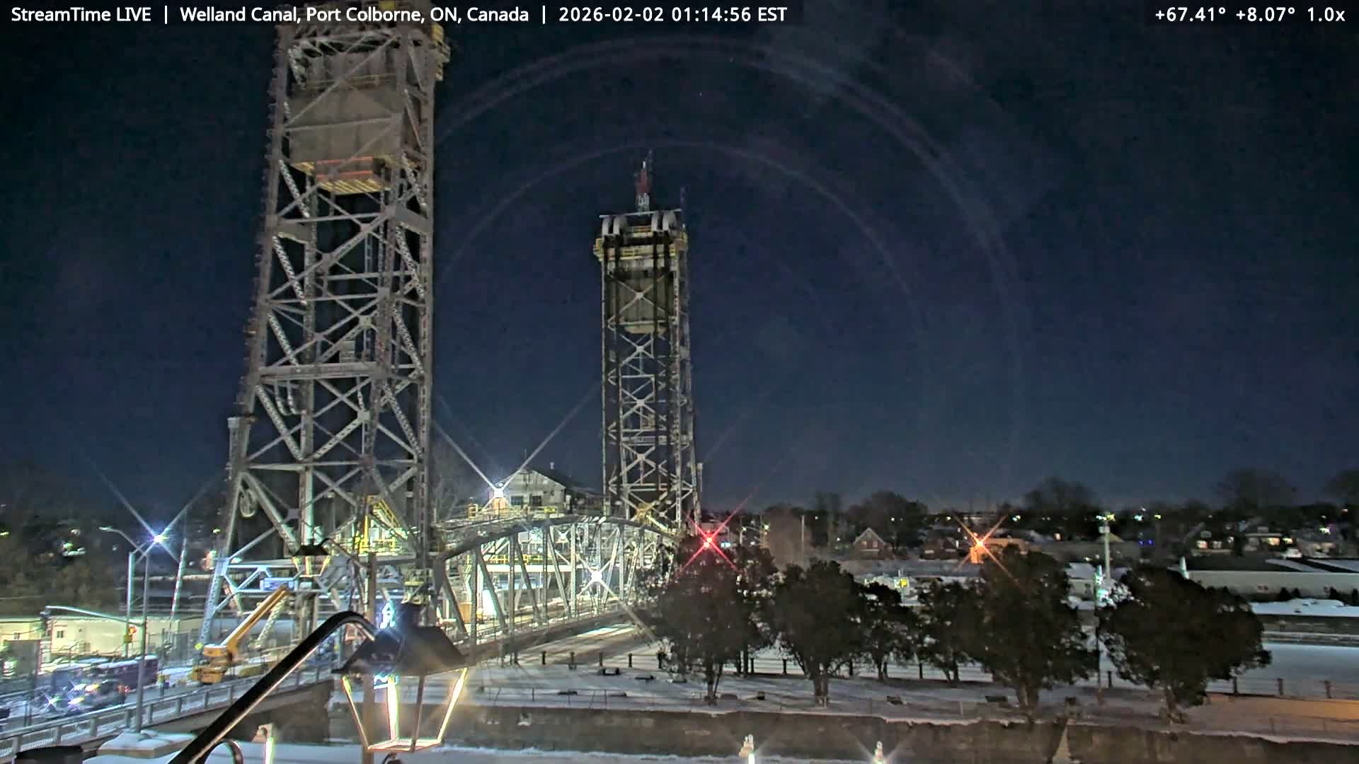 Port Colborne City, Welland Canal & Bridge 21 Live Cam - Port Colborne, Niagara, Ontario, Canada