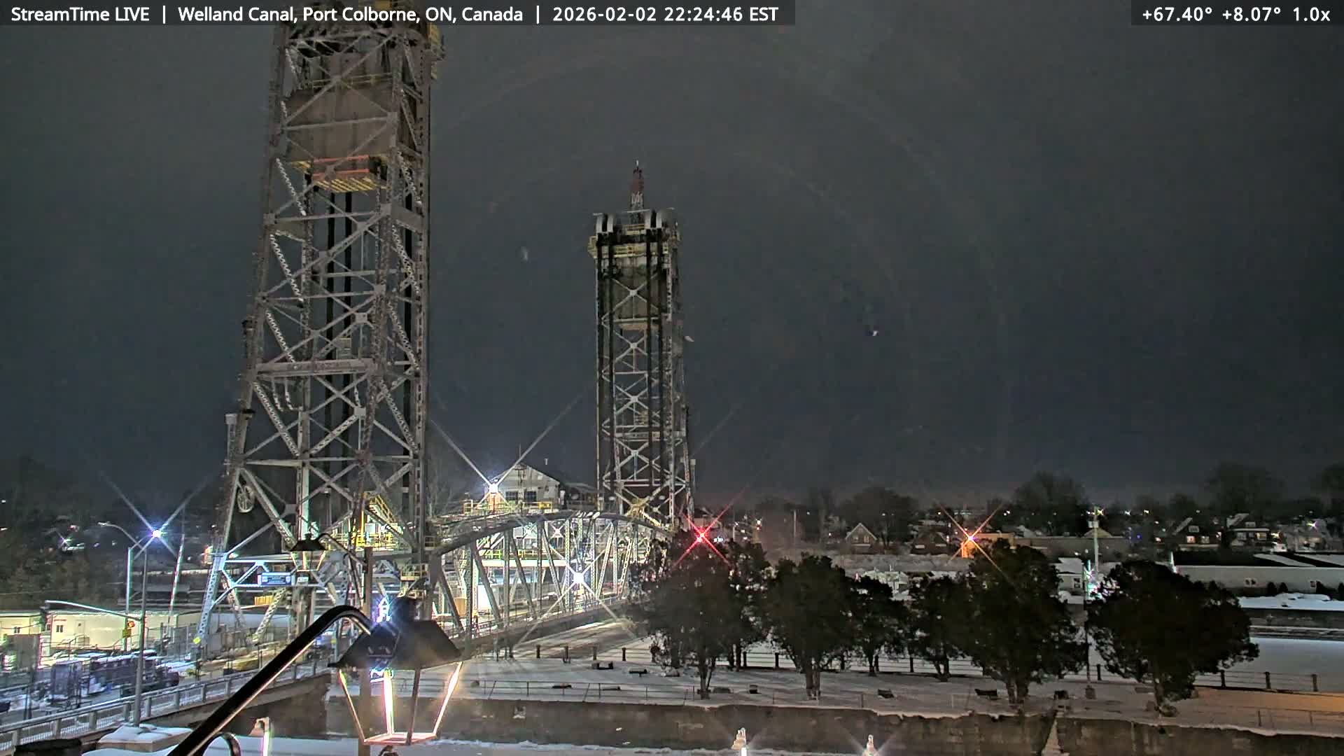 Port Colborne City, Welland Canal & Bridge 21 Live Cam - Port Colborne, Niagara, Ontario, Canada
