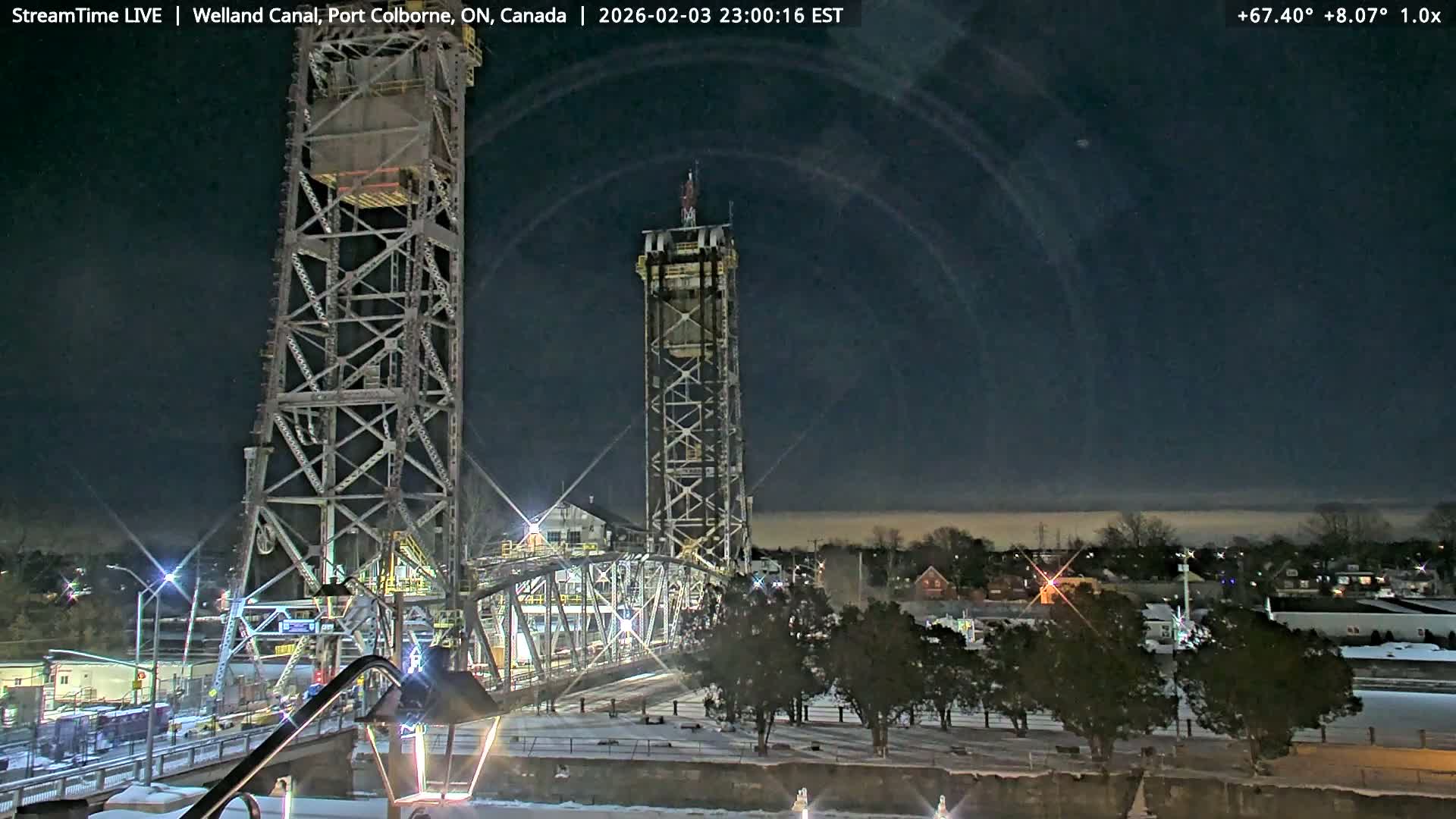 Port Colborne City, Welland Canal & Bridge 21 Live Cam - Port Colborne, Niagara, Ontario, Canada