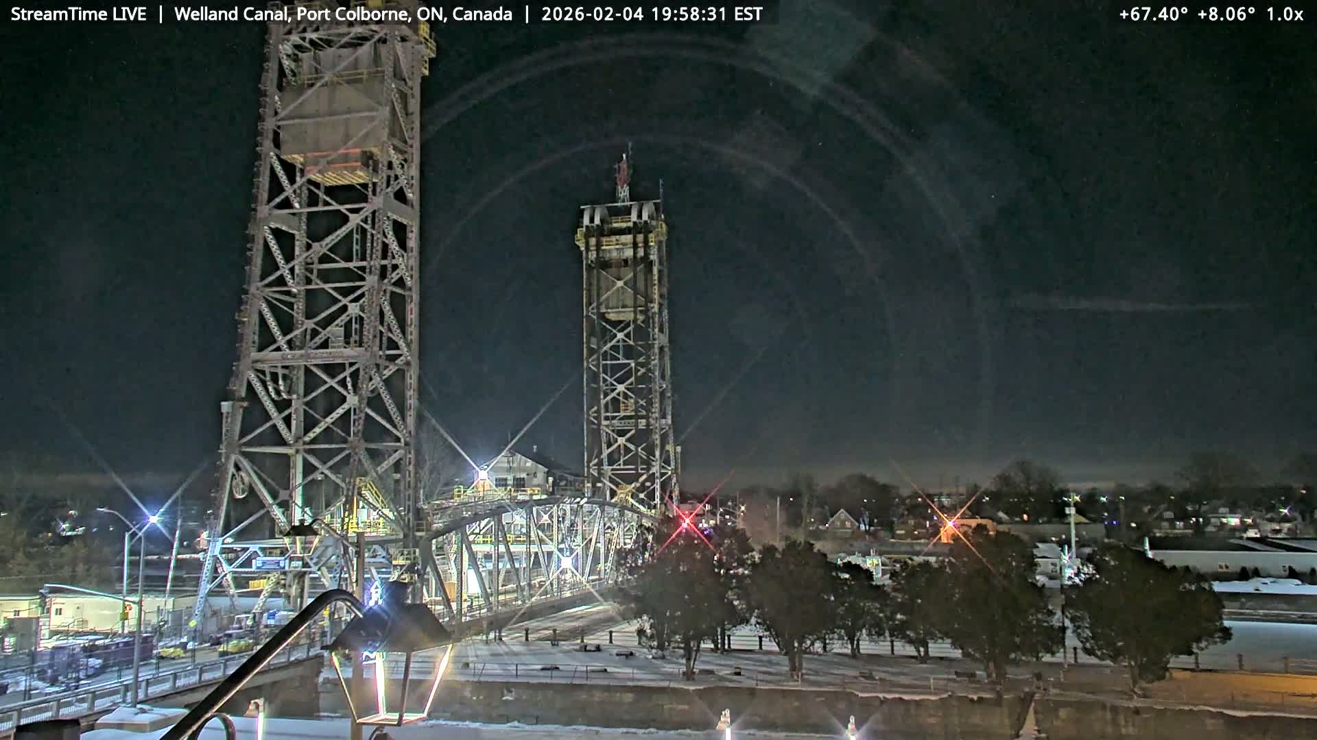 Port Colborne City, Welland Canal & Bridge 21 Live Cam - Port Colborne, Niagara, Ontario, Canada