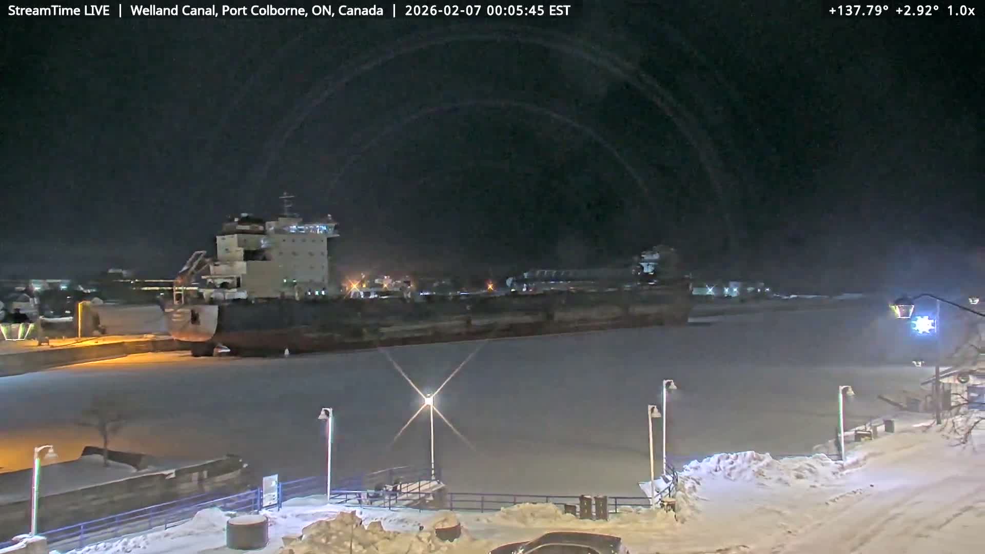 Port Colborne City, Welland Canal & Bridge 21 Live Cam - Port Colborne, Niagara, Ontario, Canada