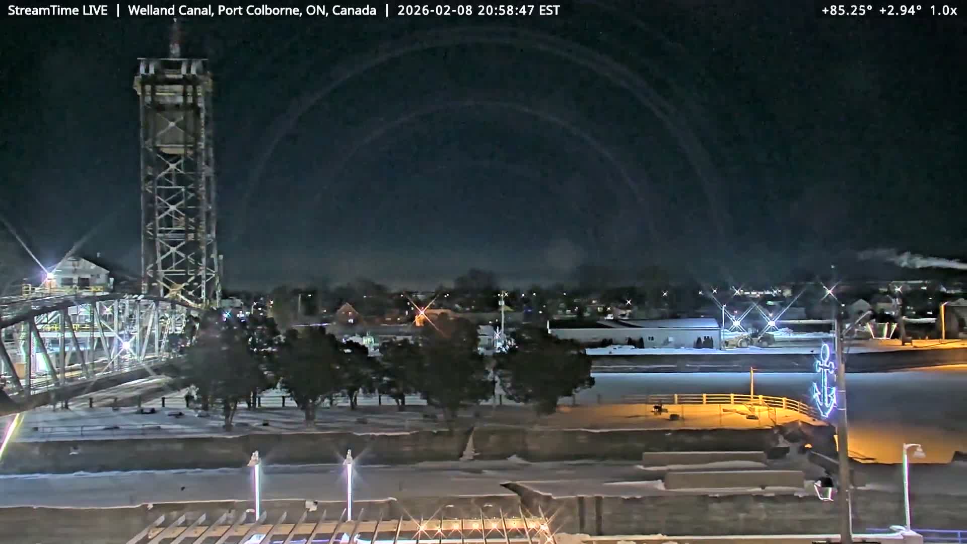 Port Colborne City, Welland Canal & Bridge 21 Live Cam - Port Colborne, Niagara, Ontario, Canada