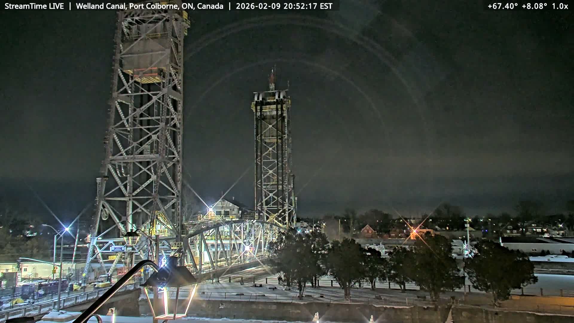 Port Colborne City, Welland Canal & Bridge 21 Live Cam - Port Colborne, Niagara, Ontario, Canada