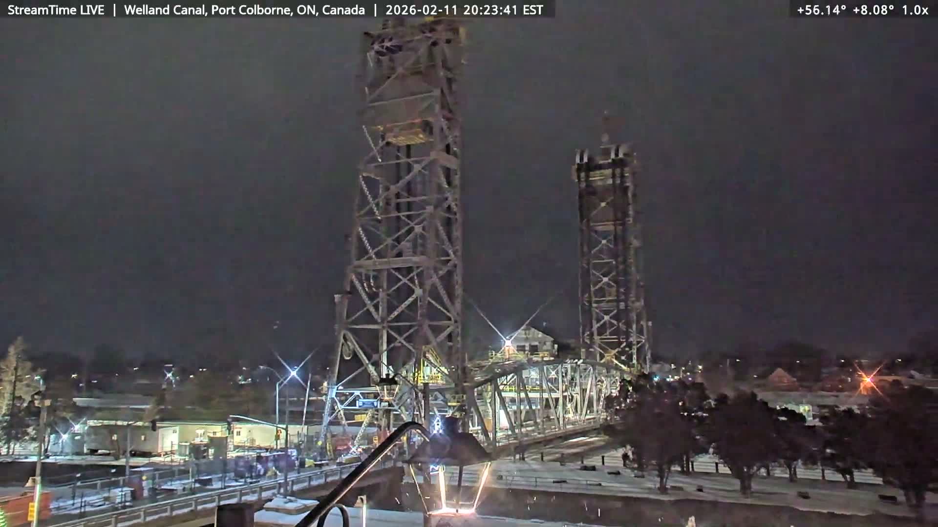 Port Colborne City, Welland Canal & Bridge 21 Live Cam - Port Colborne, Niagara, Ontario, Canada