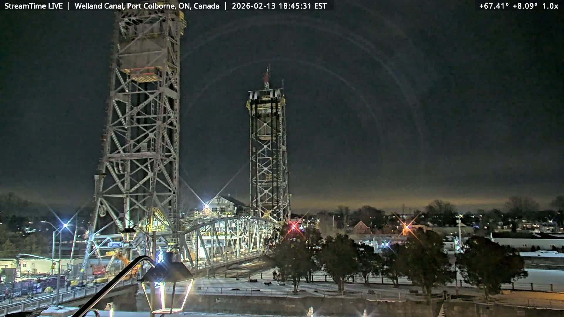 Port Colborne City, Welland Canal & Bridge 21 Live Cam - Port Colborne, Niagara, Ontario, Canada