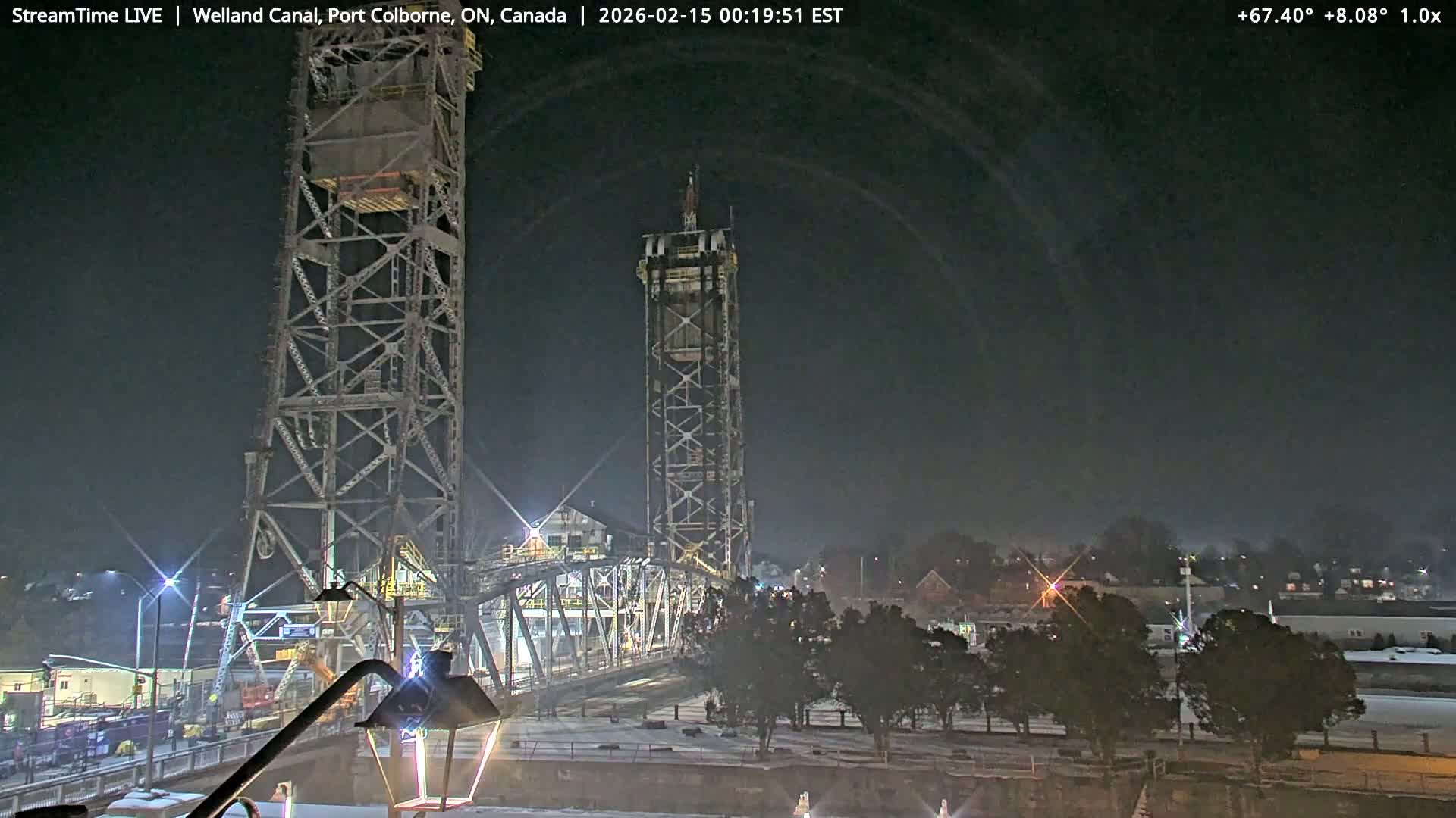 Port Colborne City, Welland Canal & Bridge 21 Live Cam - Port Colborne, Niagara, Ontario, Canada