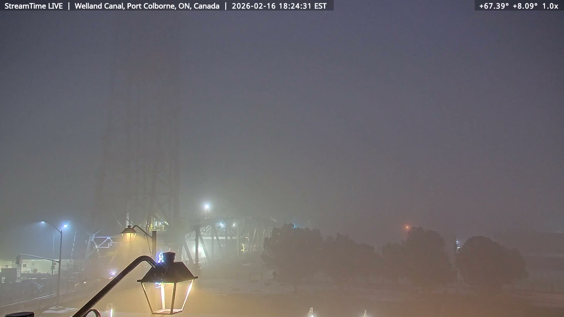 Port Colborne City, Welland Canal & Bridge 21 Live Cam - Port Colborne, Niagara, Ontario, Canada