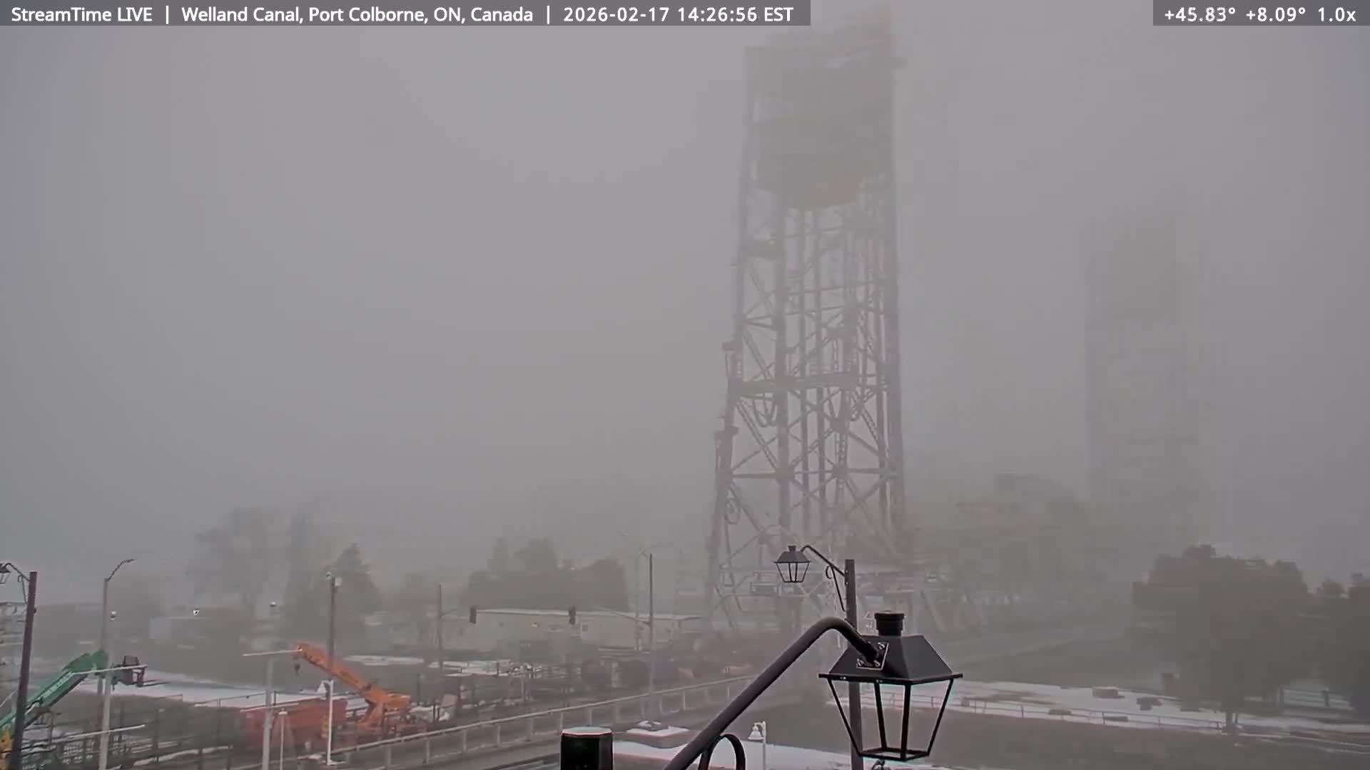 Port Colborne City, Welland Canal & Bridge 21 Live Cam - Port Colborne, Niagara, Ontario, Canada