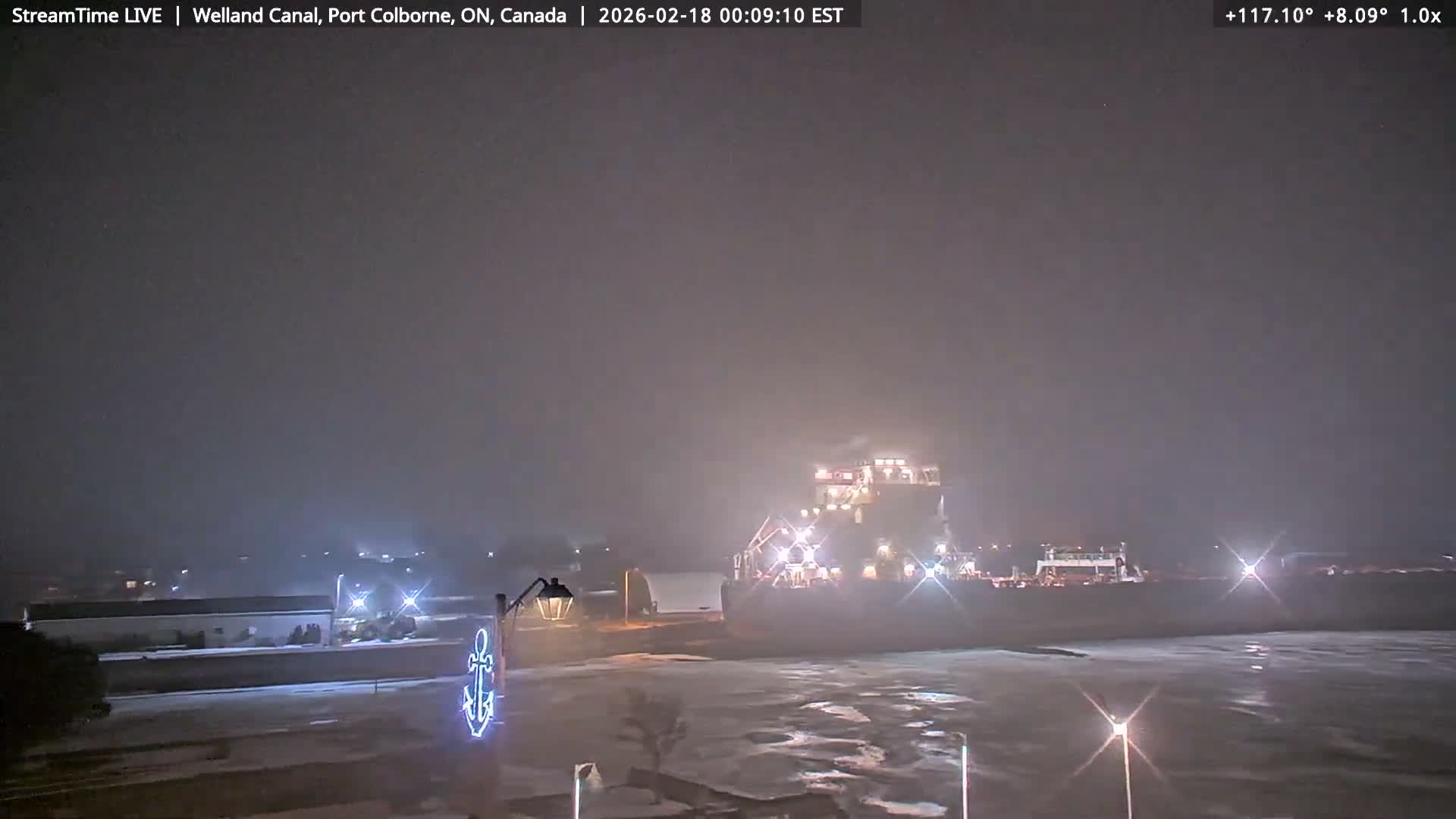 Port Colborne City, Welland Canal & Bridge 21 Live Cam - Port Colborne, Niagara, Ontario, Canada