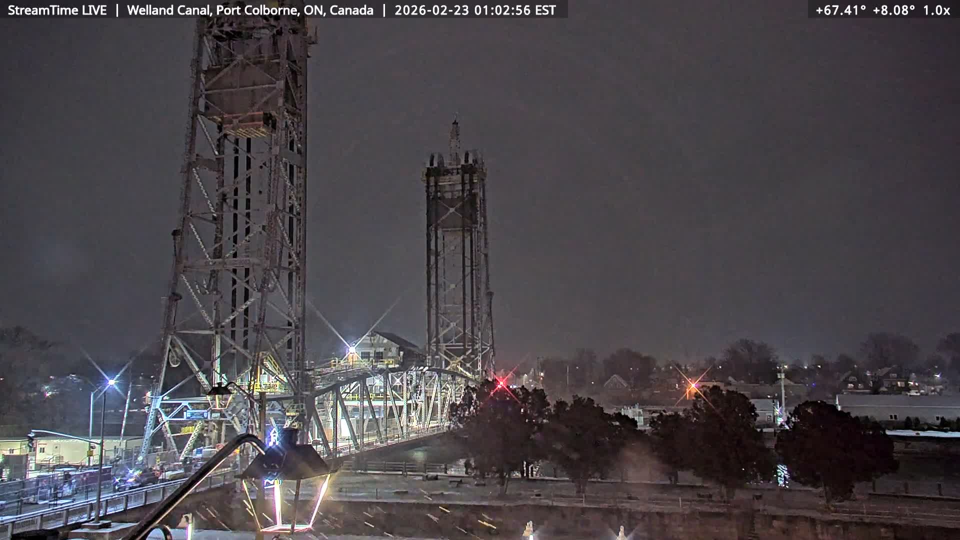 Port Colborne City, Welland Canal & Bridge 21 Live Cam - Port Colborne, Niagara, Ontario, Canada