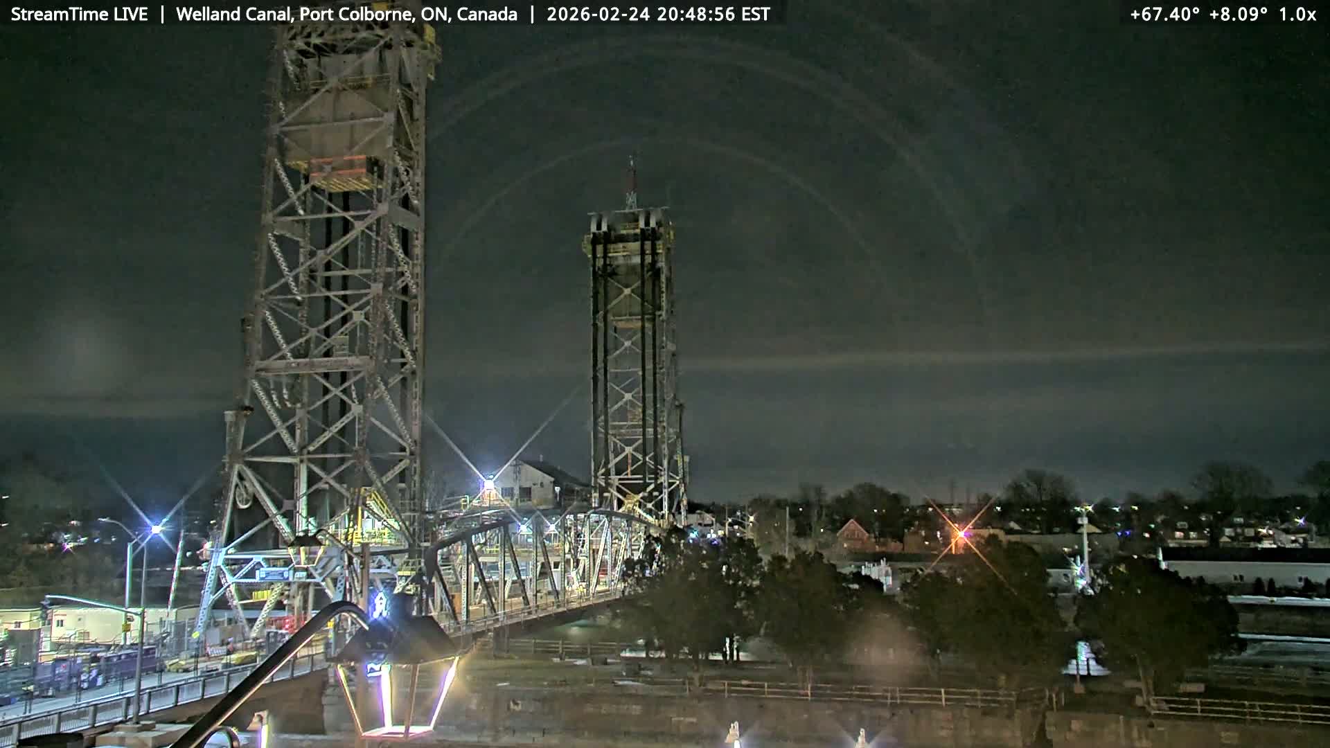 Port Colborne City, Welland Canal & Bridge 21 Live Cam - Port Colborne, Niagara, Ontario, Canada